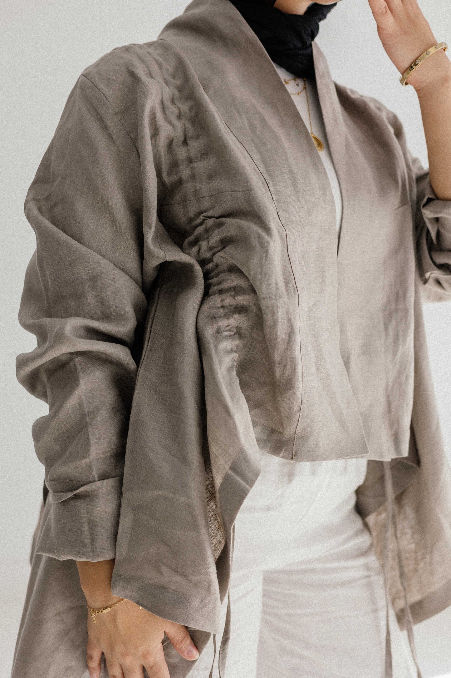 Elastic Kimono In Griesh