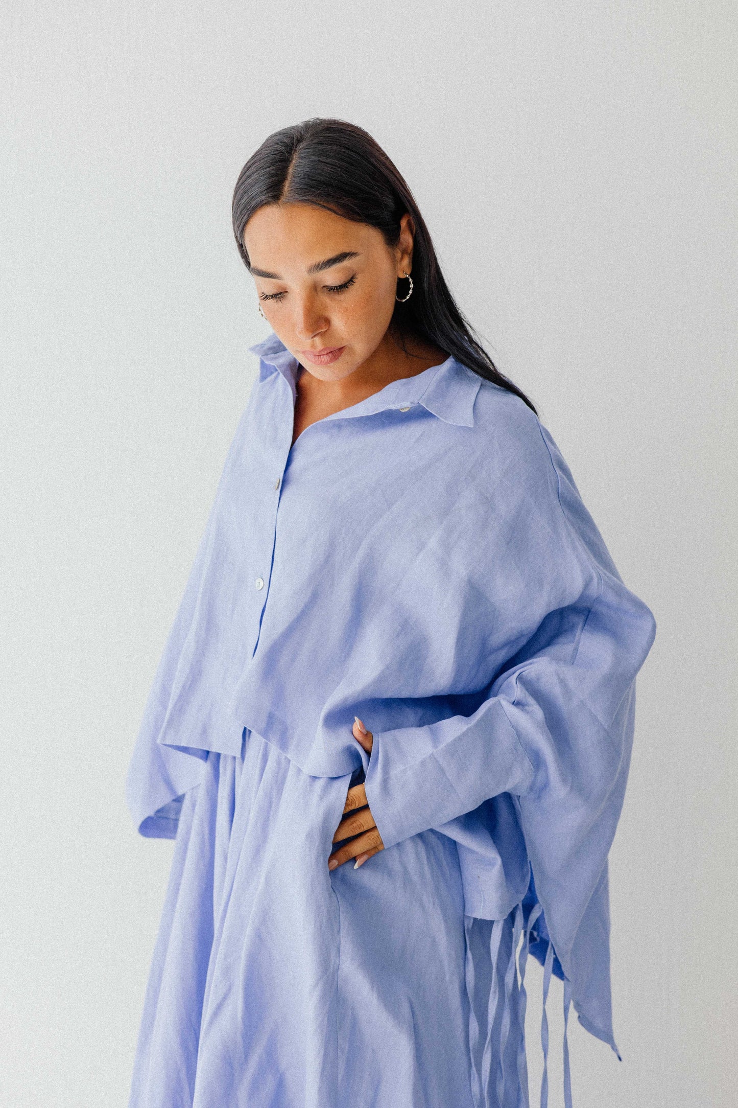 Fringes Shirt In Blue