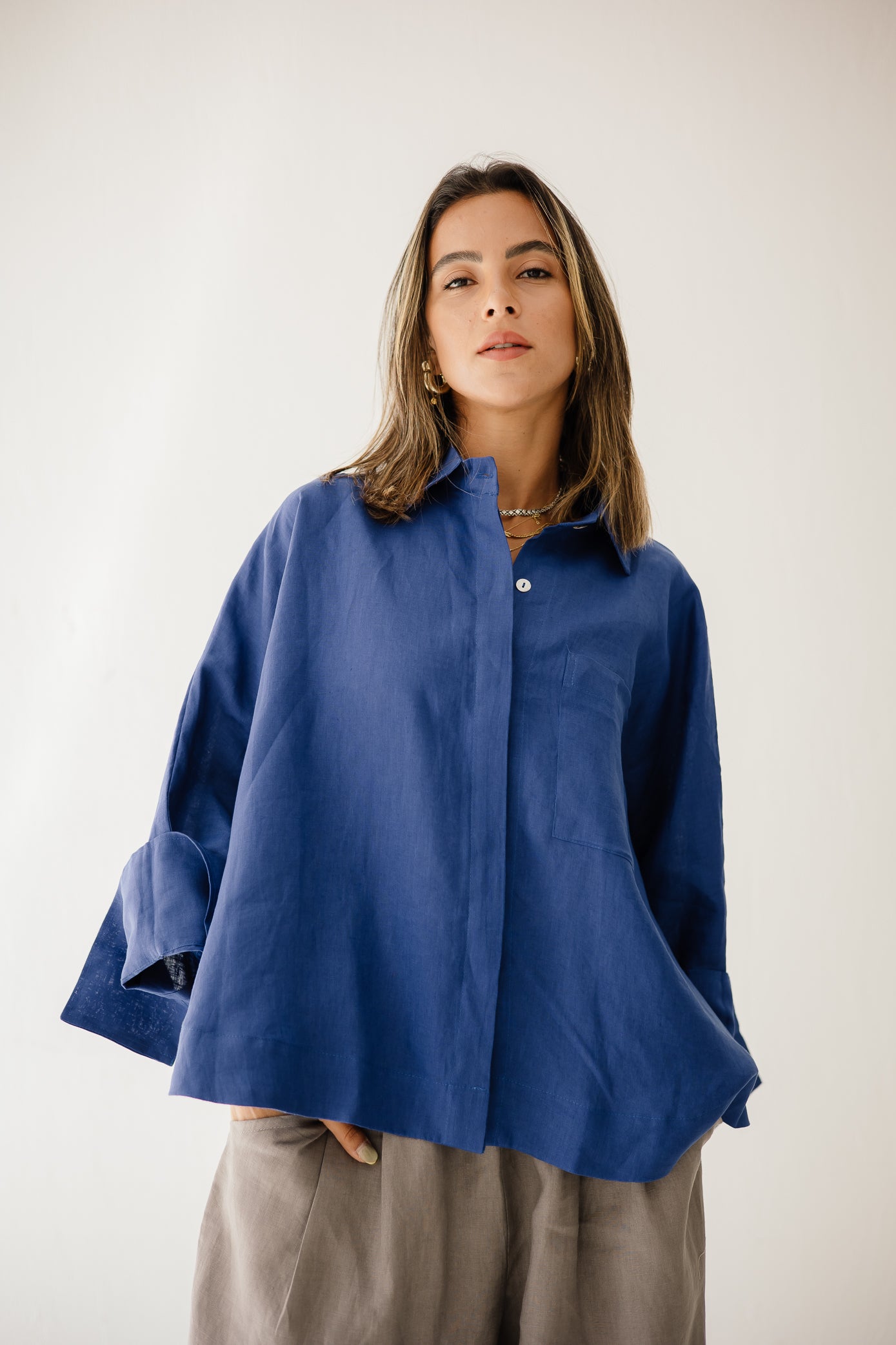 Butterfly Shirt In Royal Blue