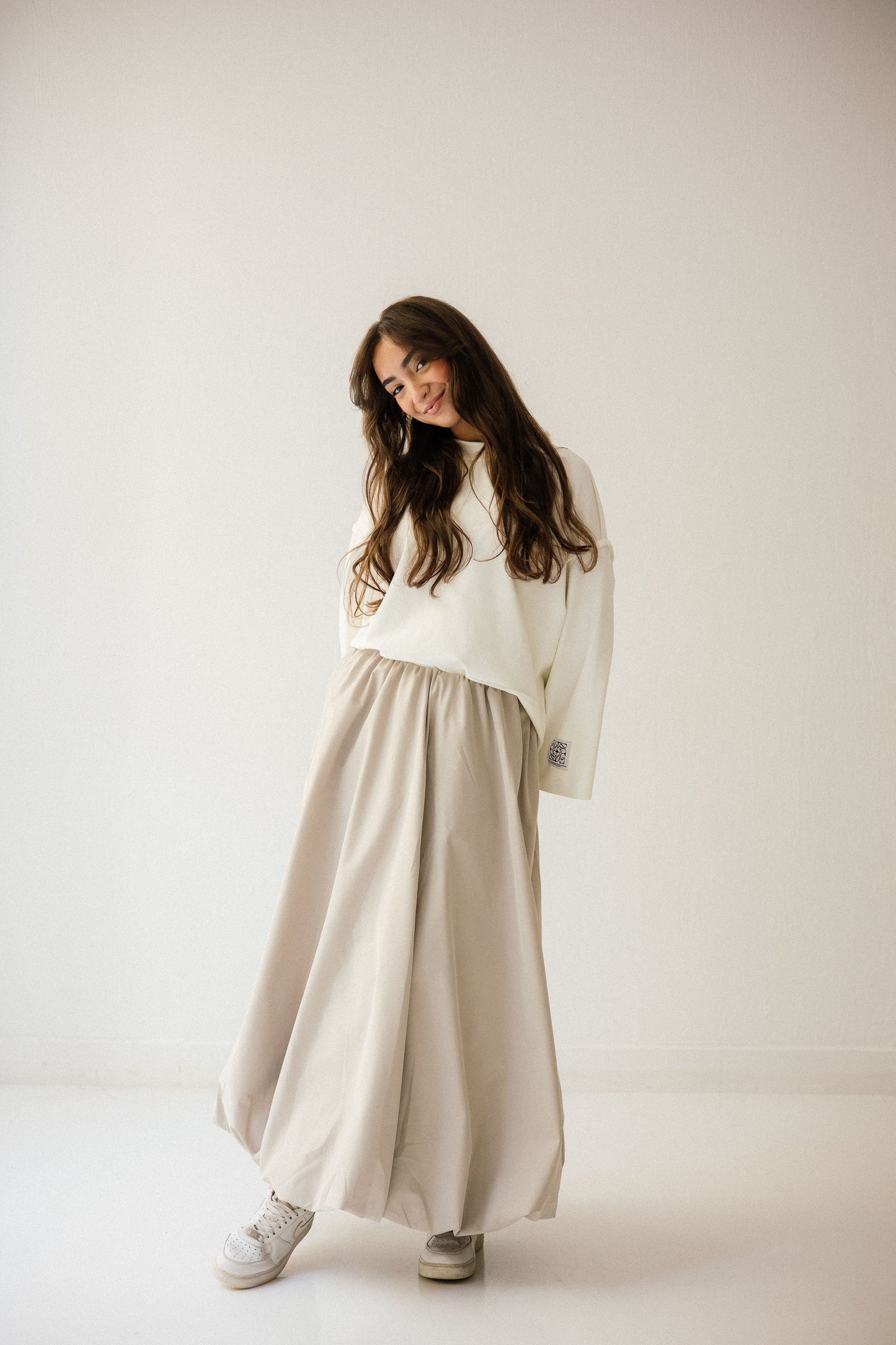 Balloon Skirt In Creamy
