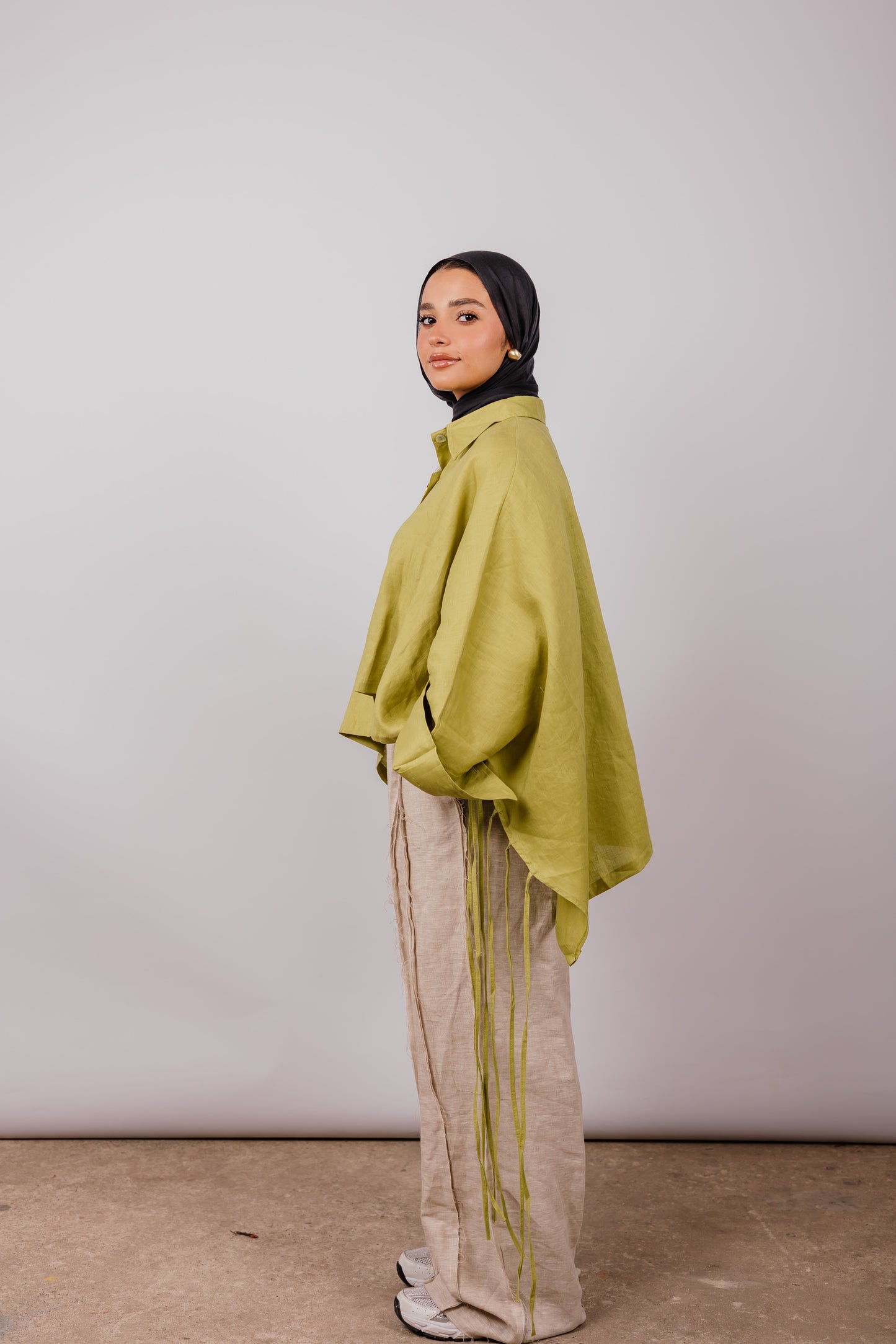 Fringes Shirt In Lime-green
