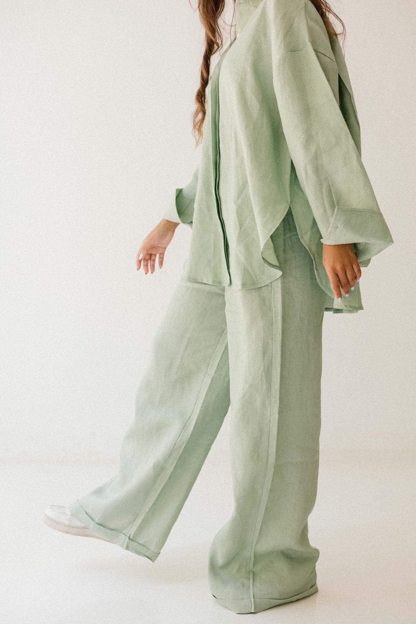 Basic Pant In Mint