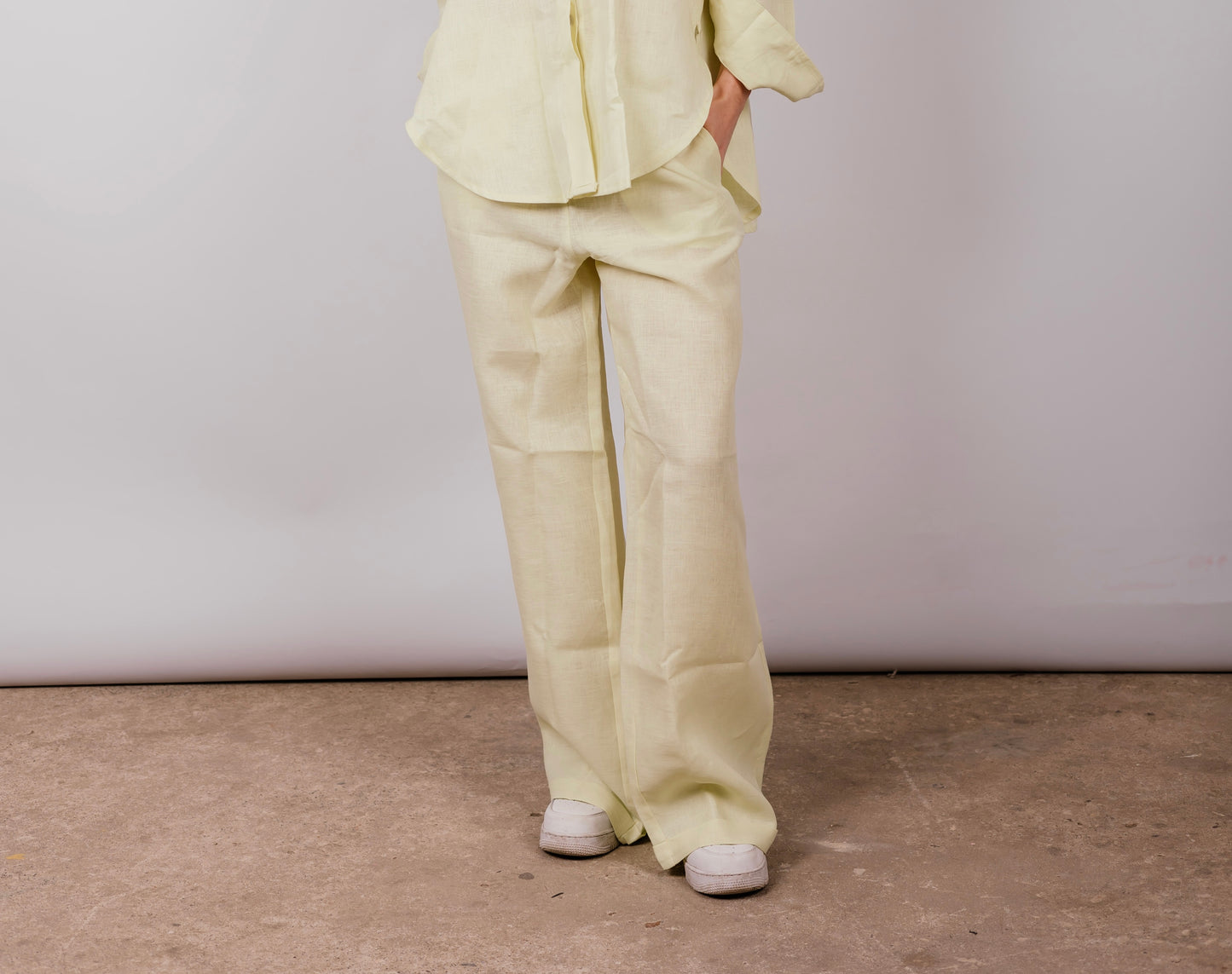 Basic Pant In Butter-yellow