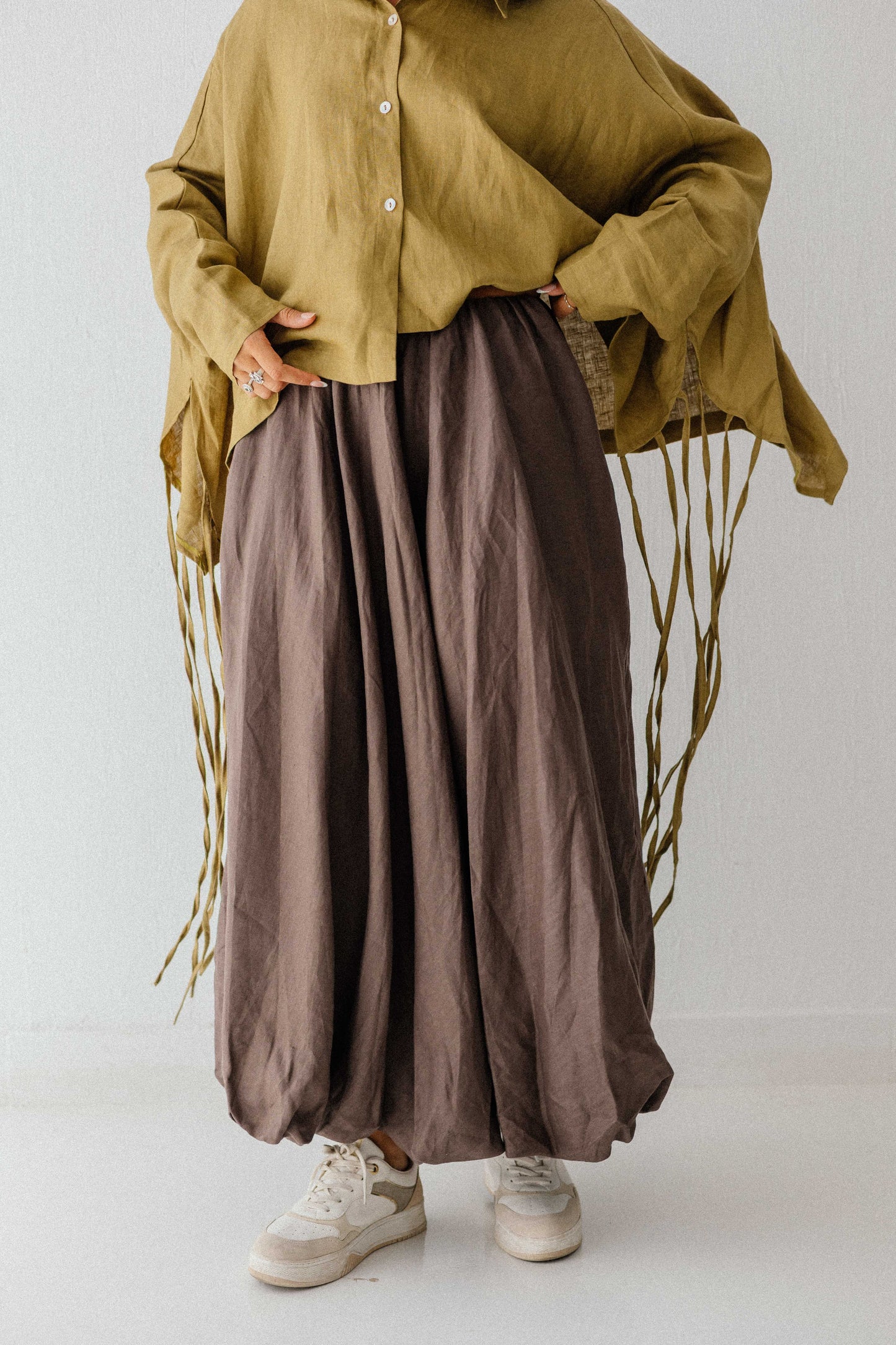 Balloon Skirt In Brown