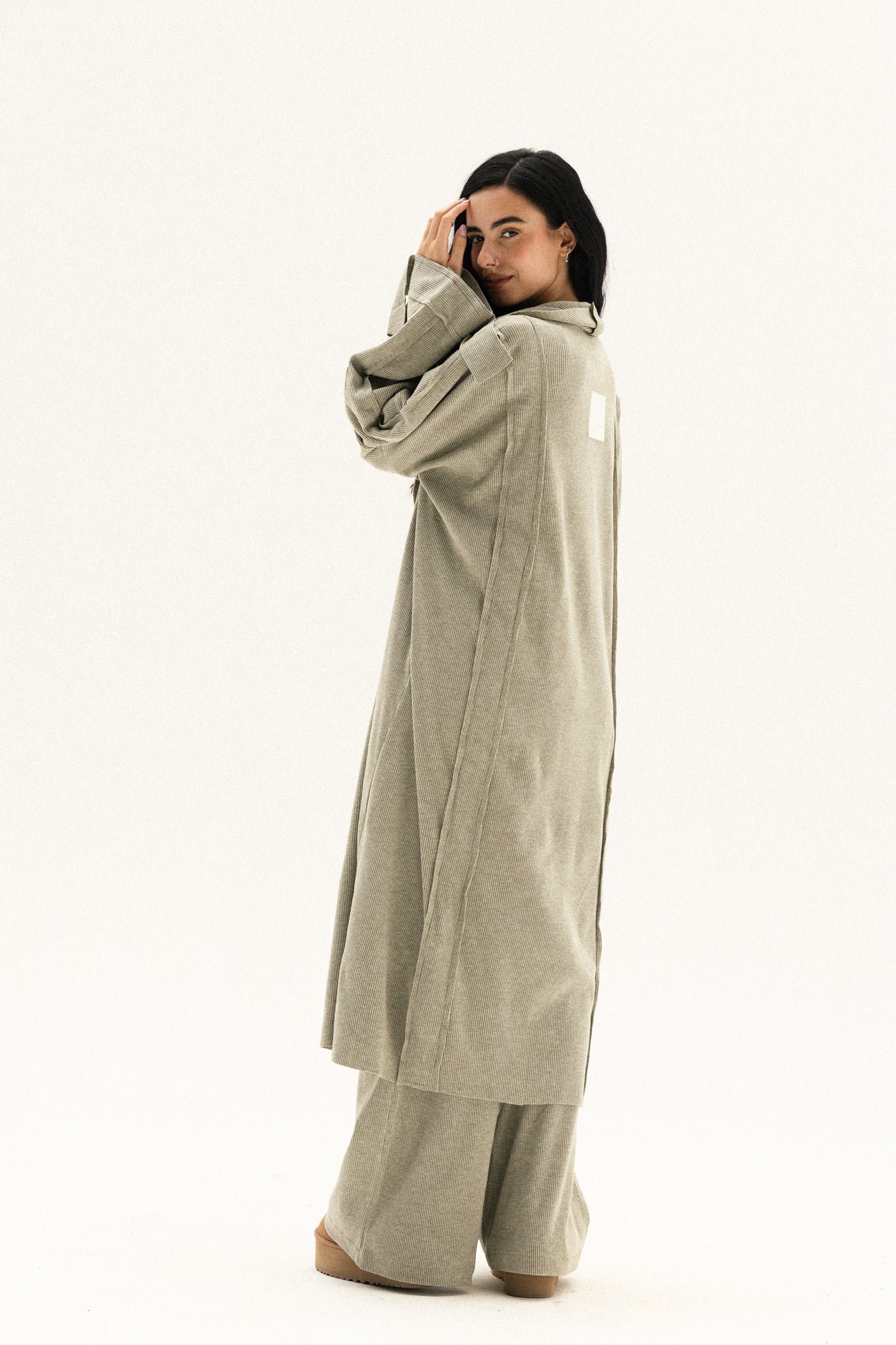 Lined Wool Set In Mint