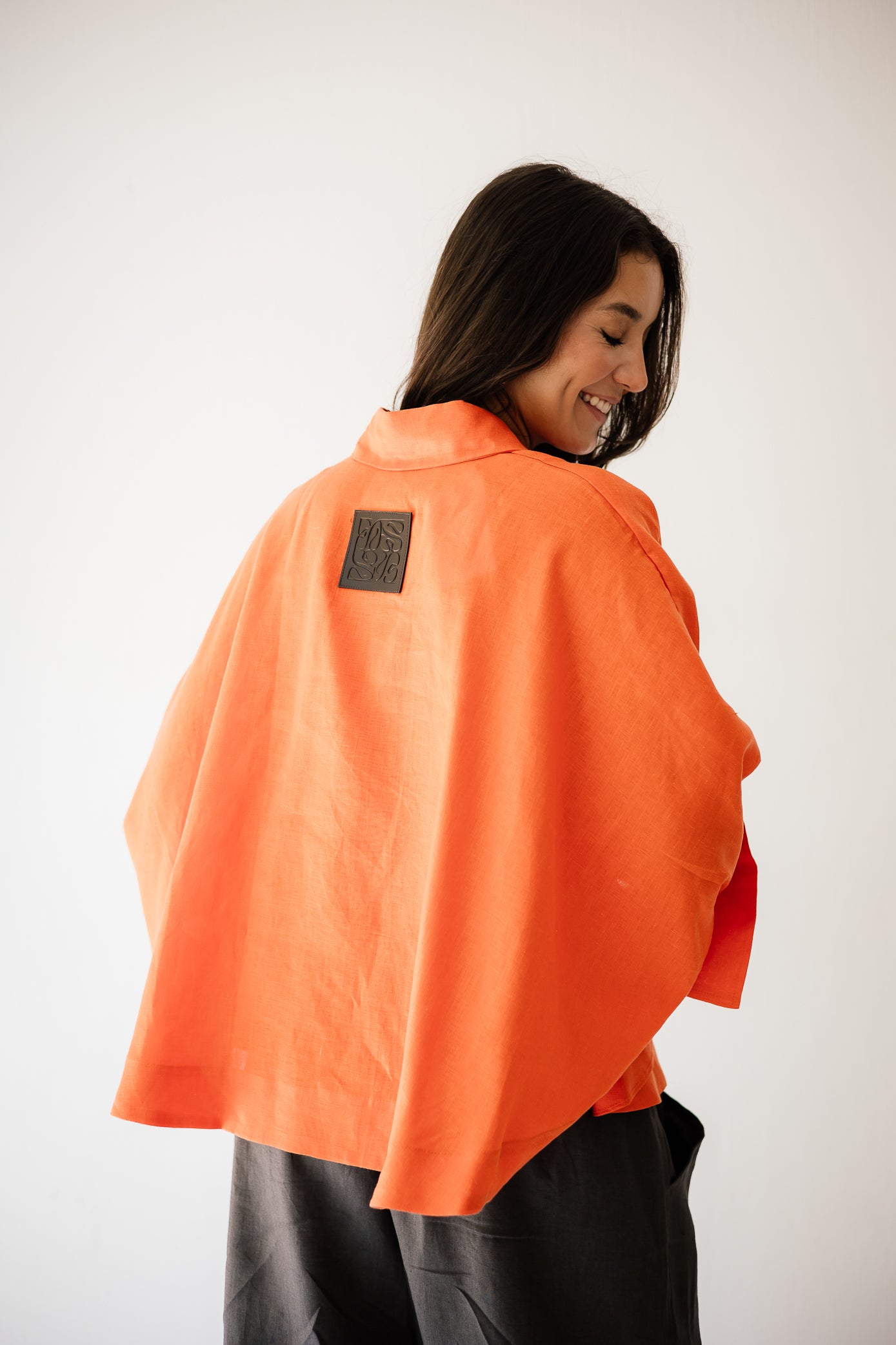 Butterfly Shirt In Orange