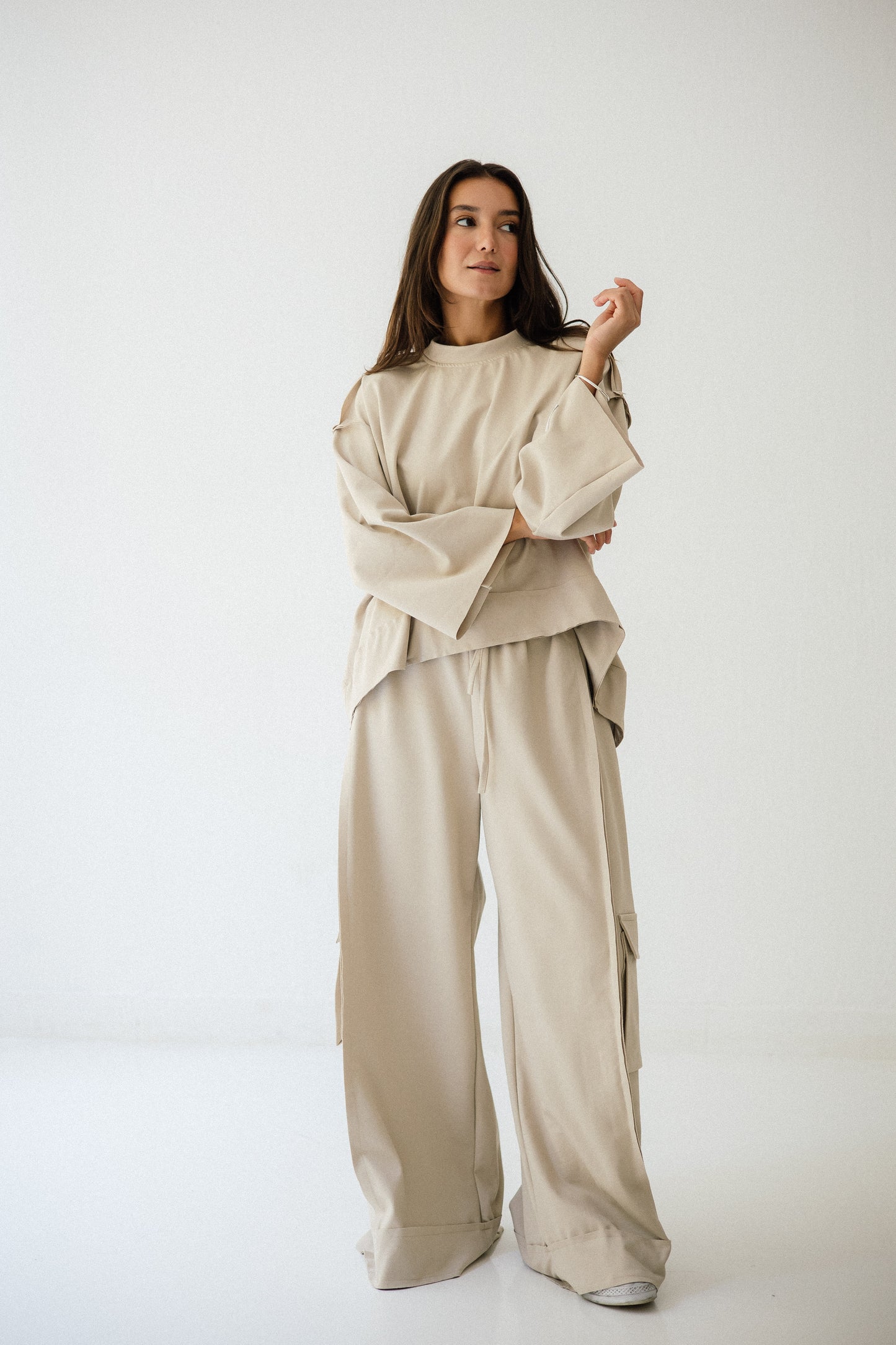 Pocket Cotton Set In Cafe
