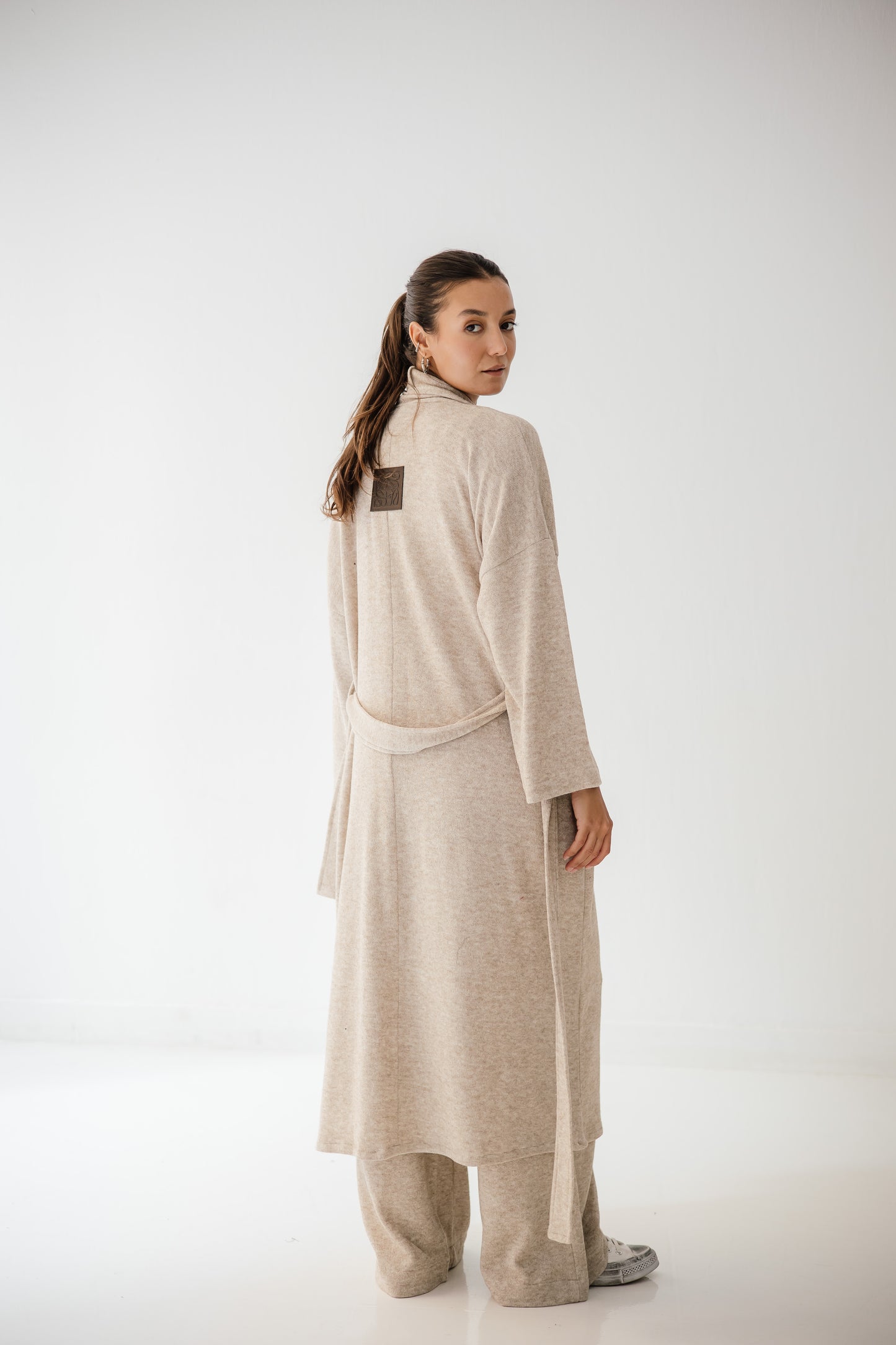 Unfinished Wool Set In Cafe