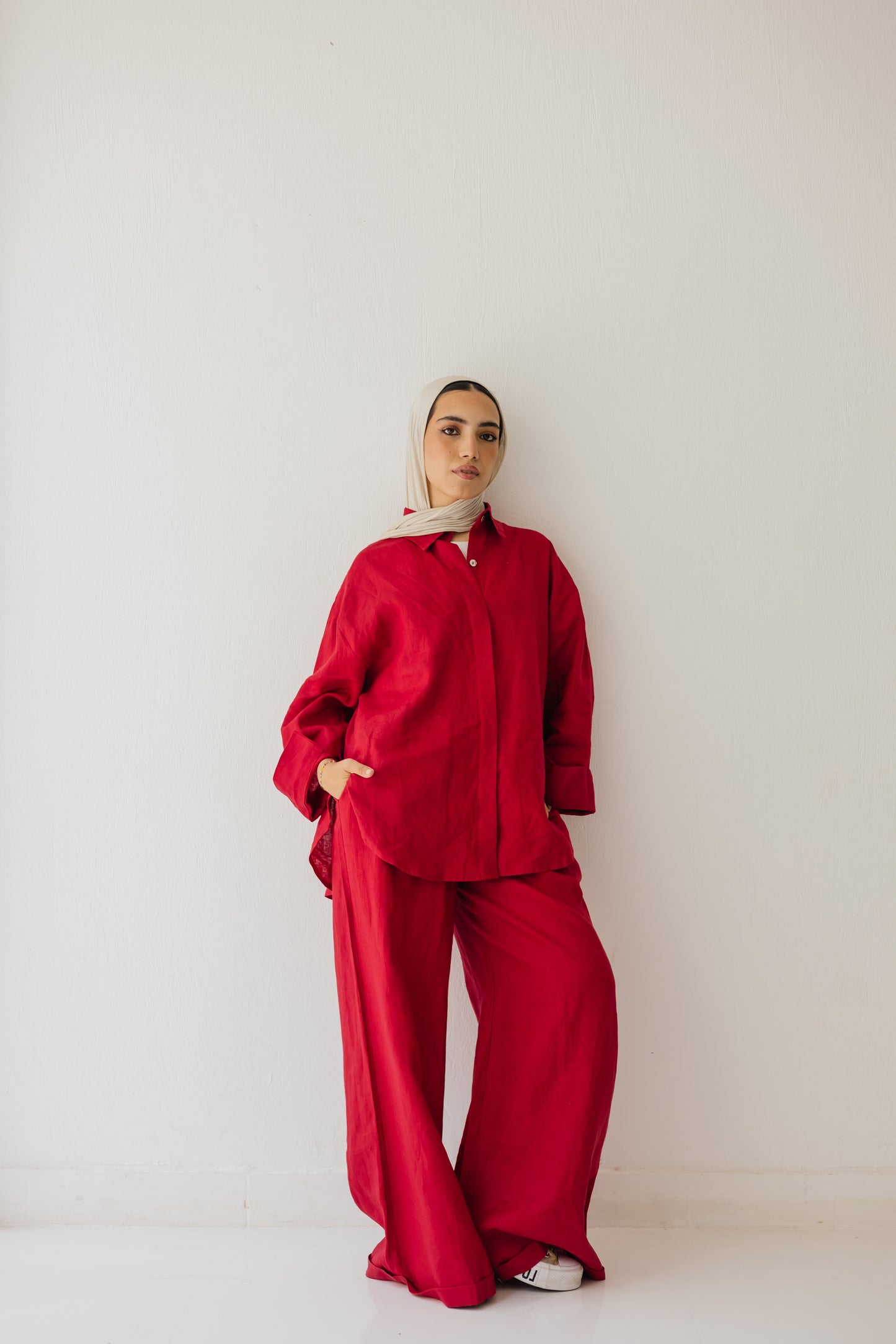 Basic Pant In Red