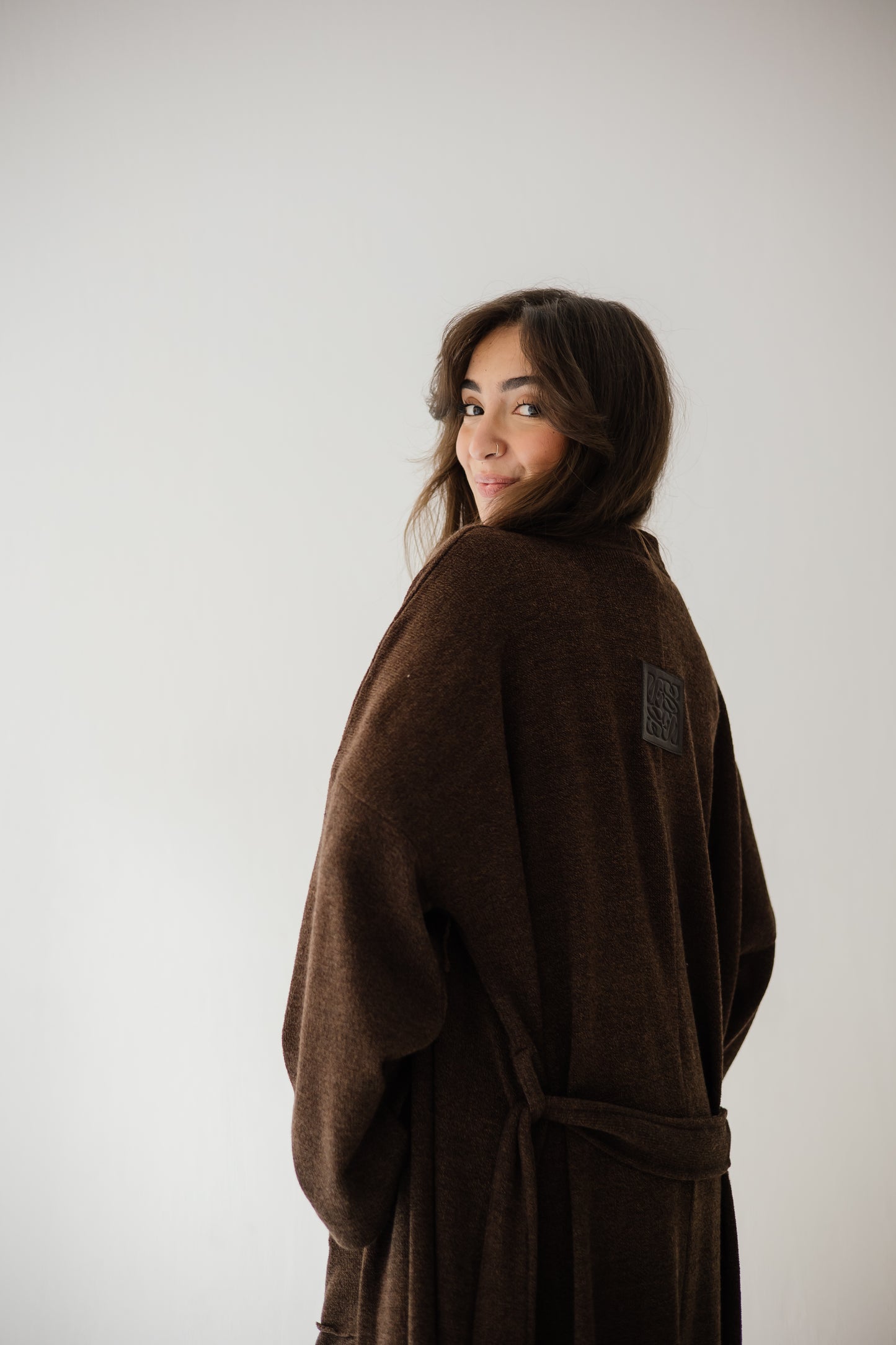 Unfinished Wool Set In Light-grey