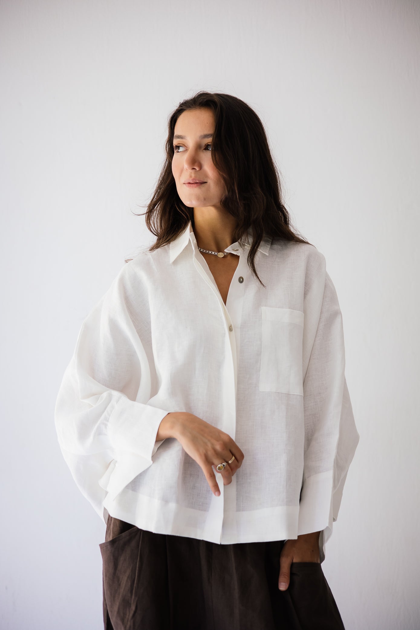 Butterfly Shirt In White