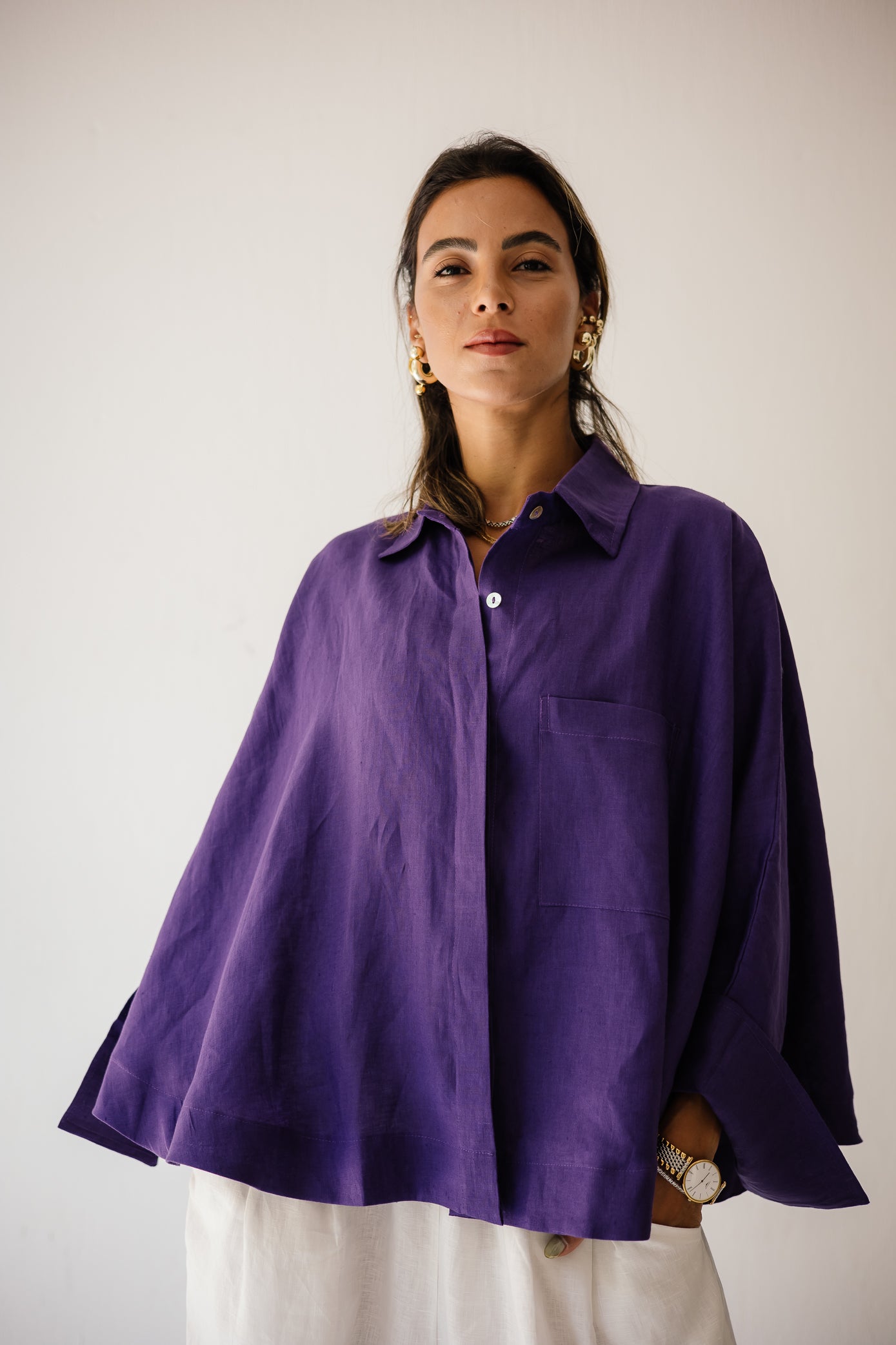 Butterfly Shirt In Purple