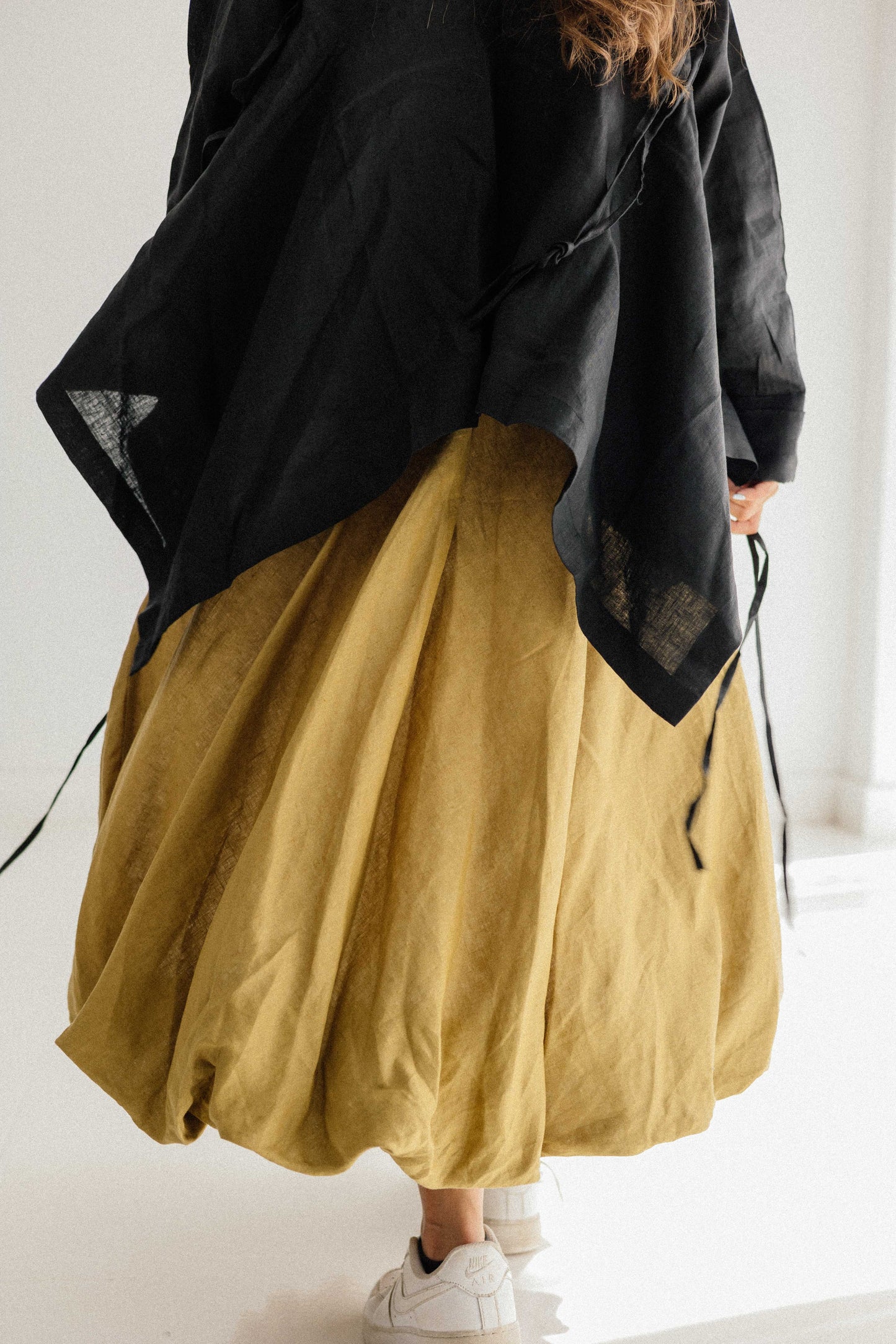 Elastic Kimono In Black