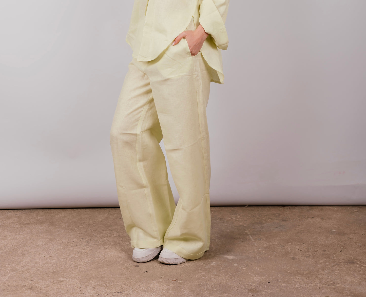 Basic Pant In Butter-yellow
