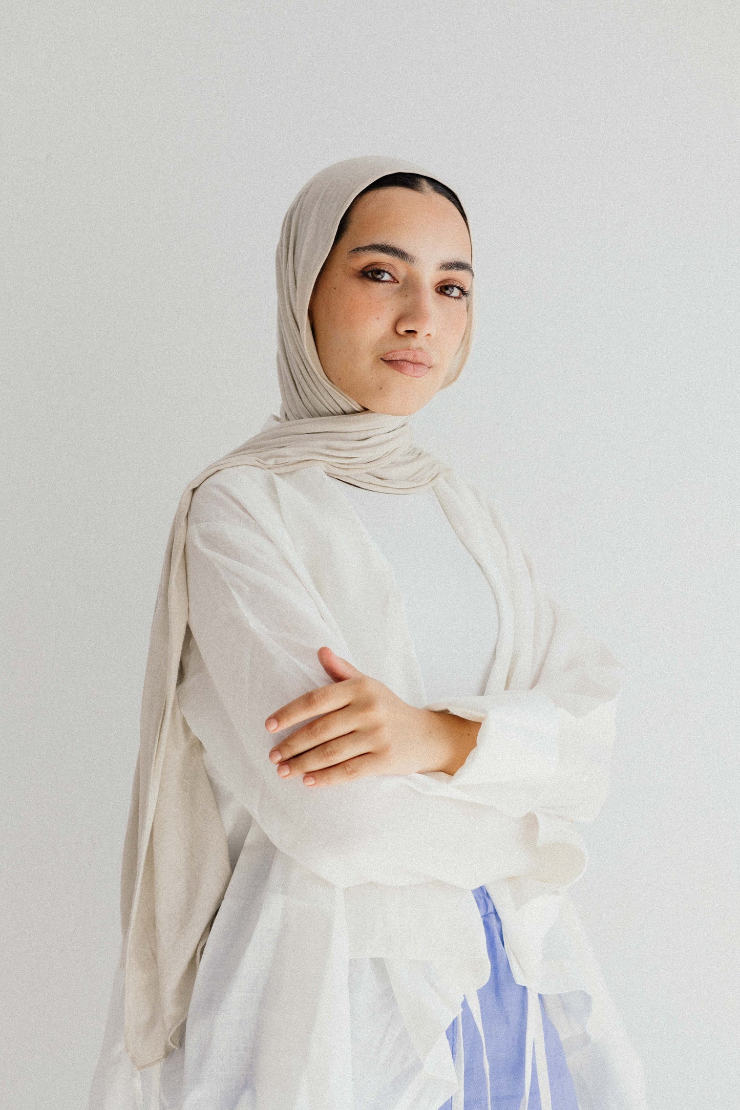 Elastic Kimono In White