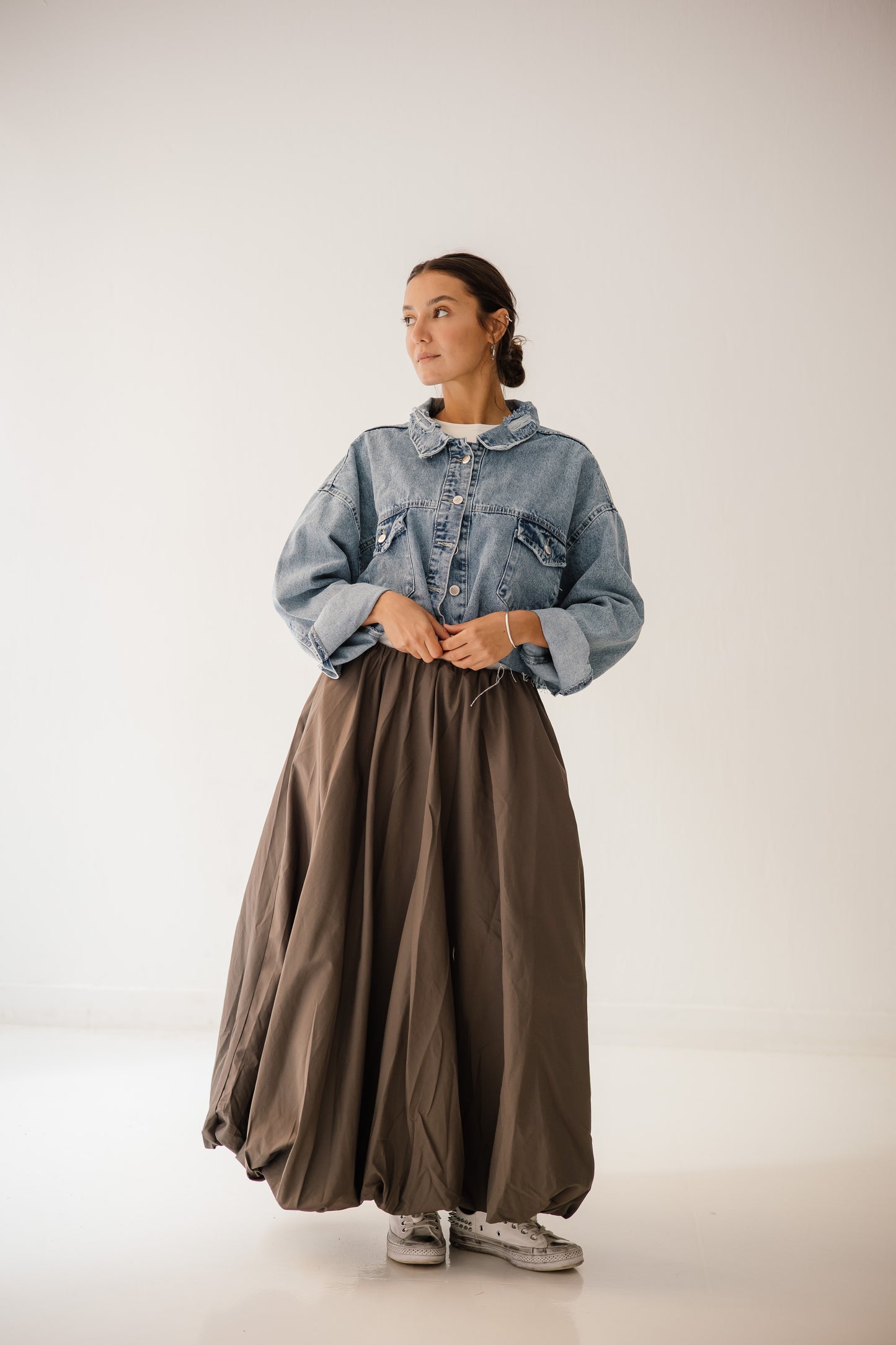 Balloon Skirt In Griesh