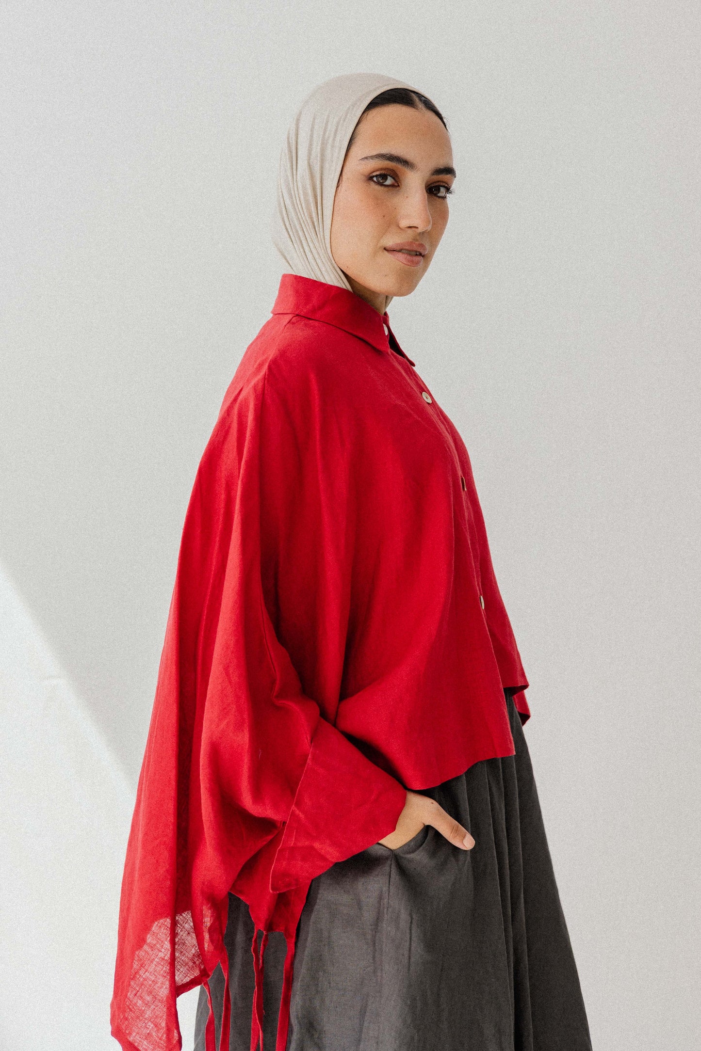 Fringes Shirt In Red