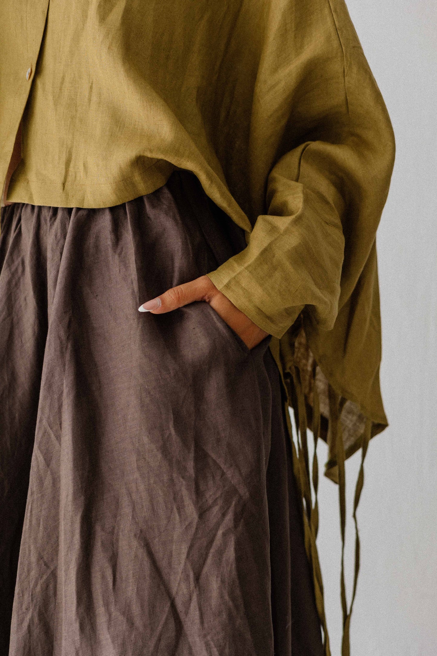 Balloon Skirt In Brown