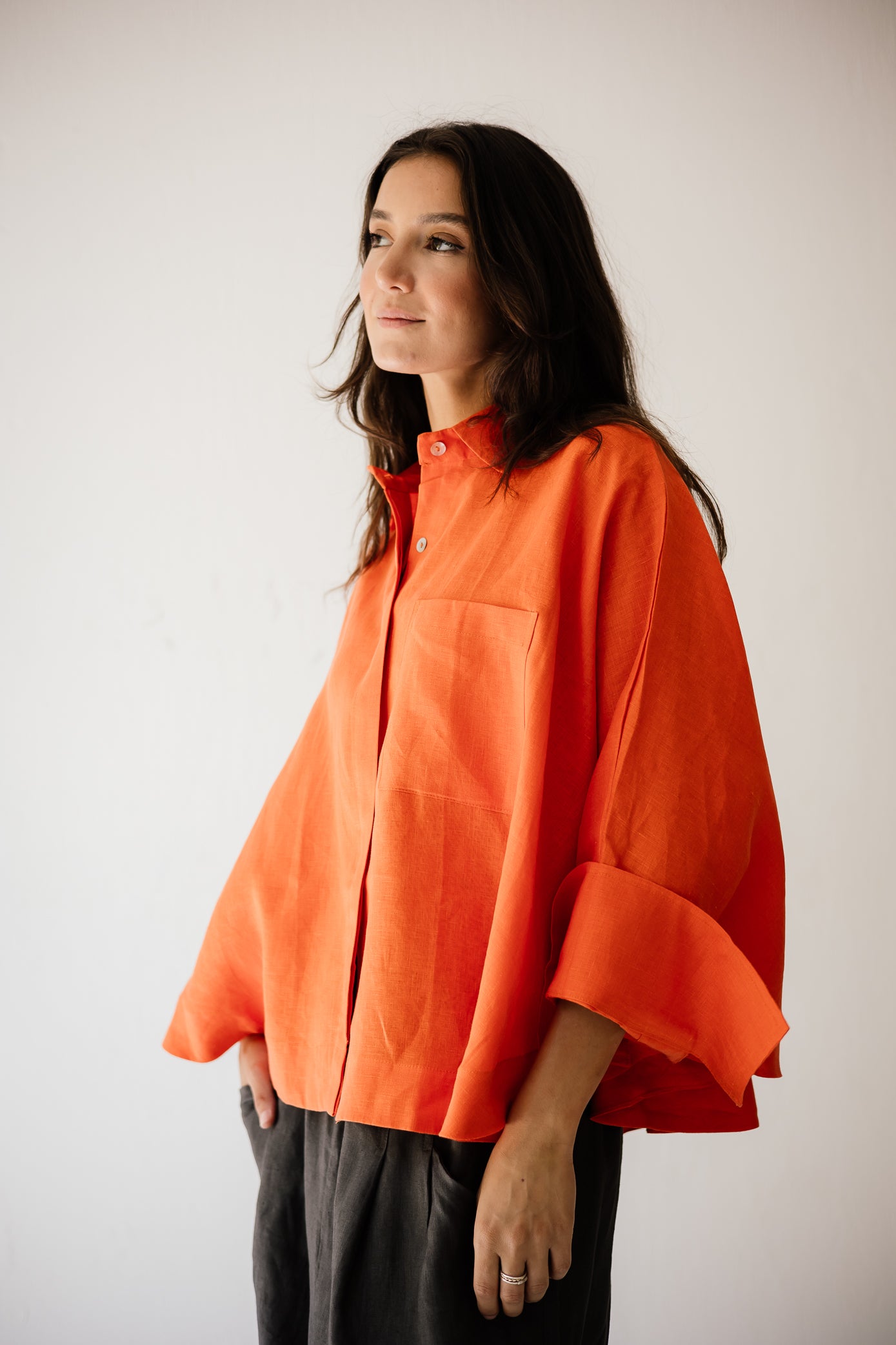 Butterfly Shirt In Orange