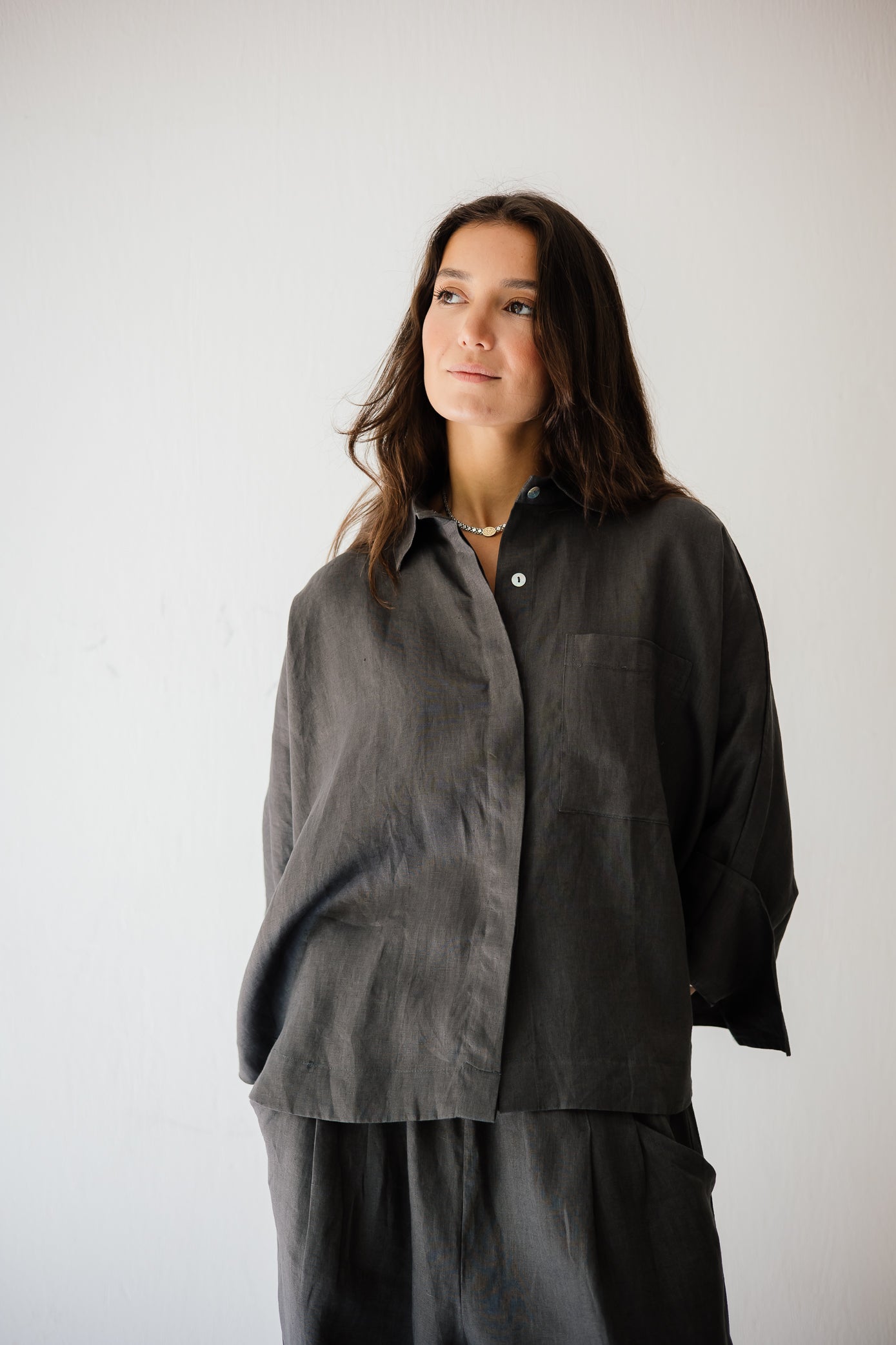 Butterfly Shirt In Dark-grey