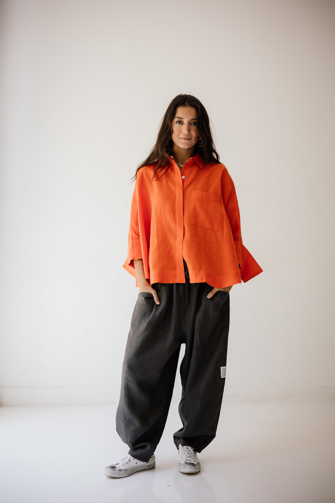 Butterfly Shirt In Orange