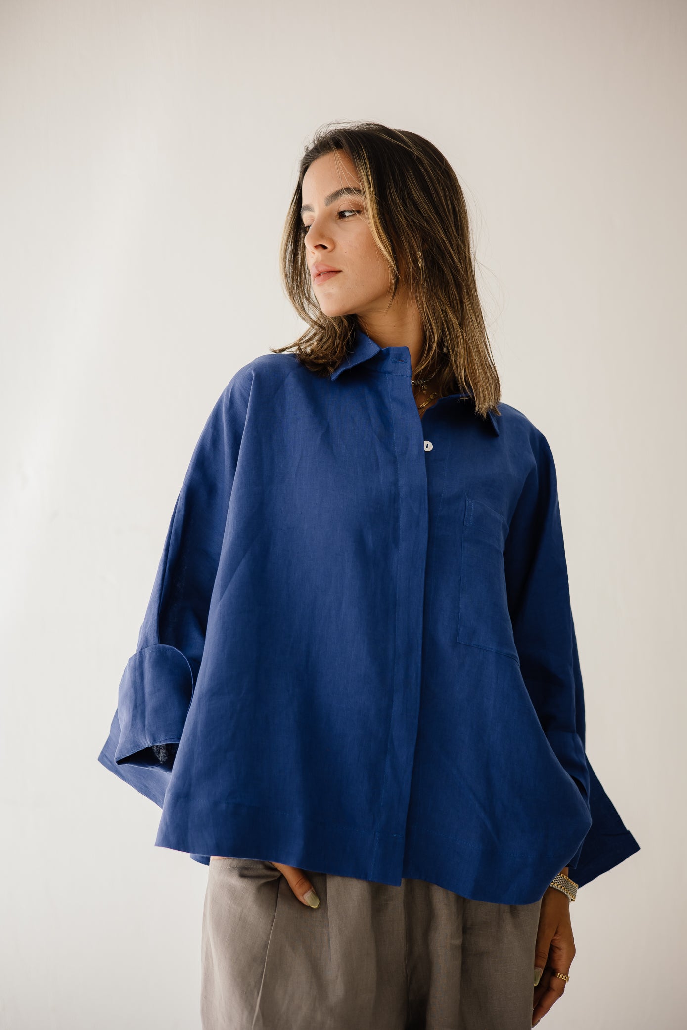 Butterfly Shirt In Royal Blue