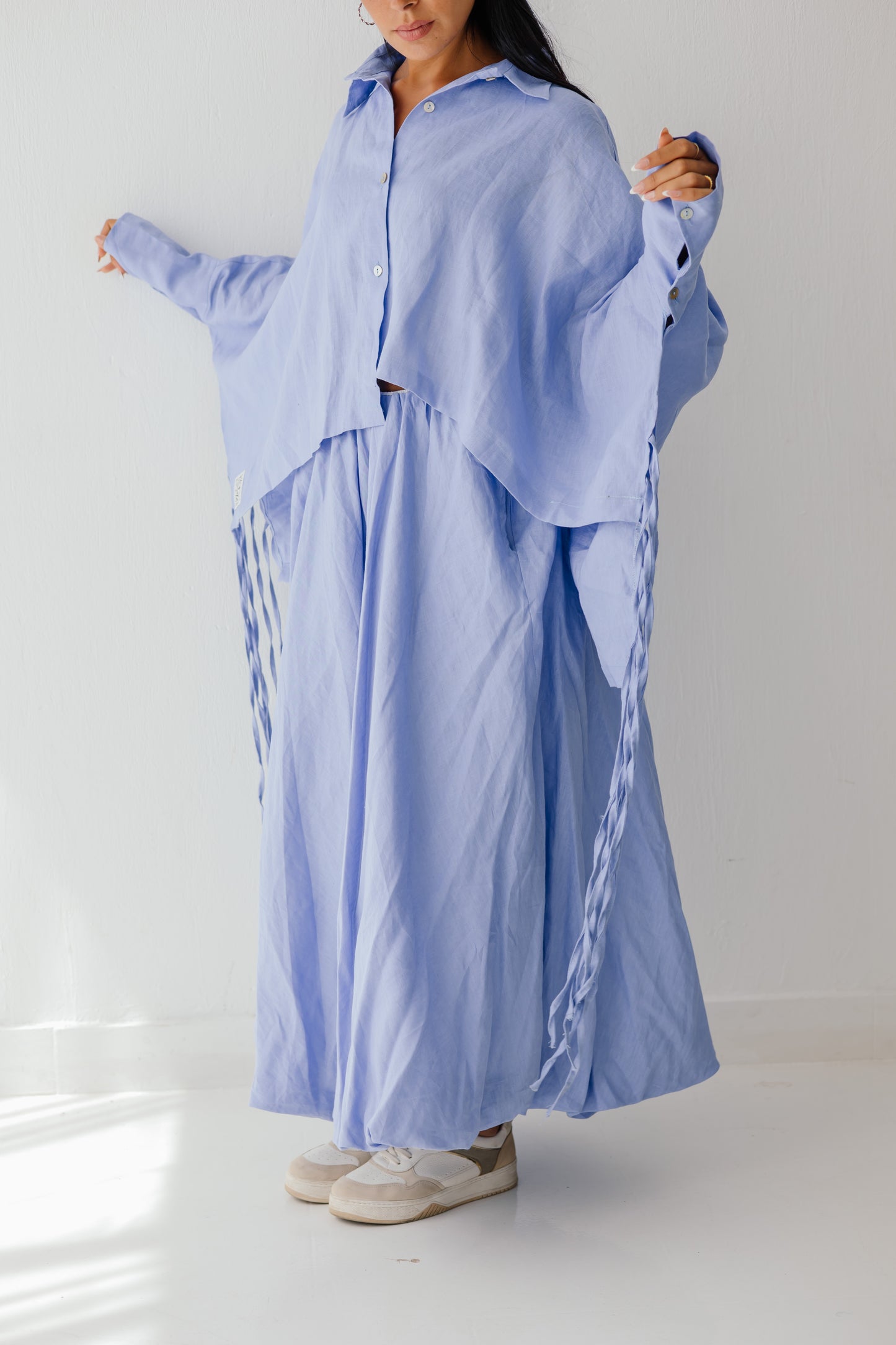 Balloon Skirt In blue