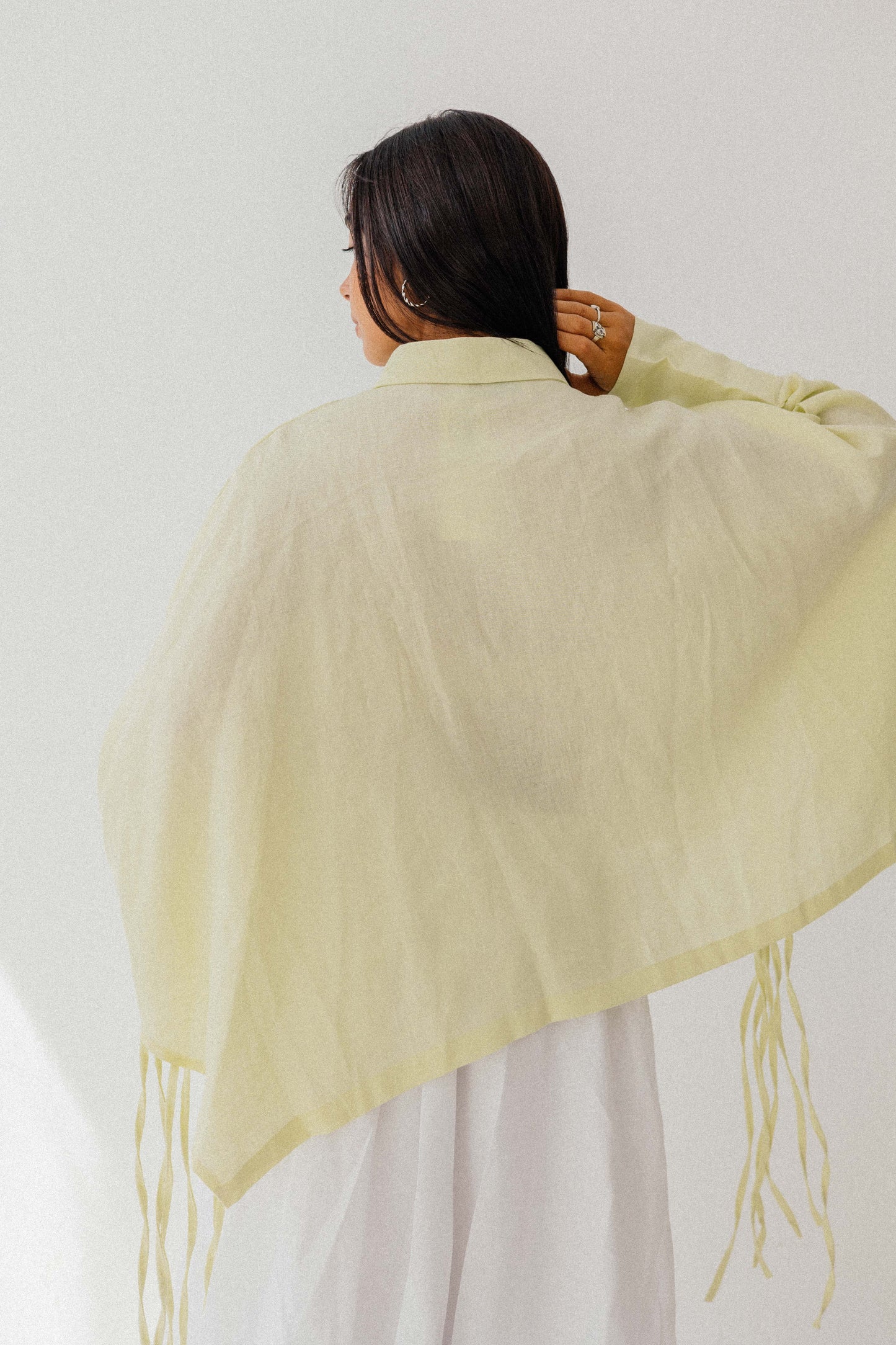 Fringes Shirt In Butter-lemon