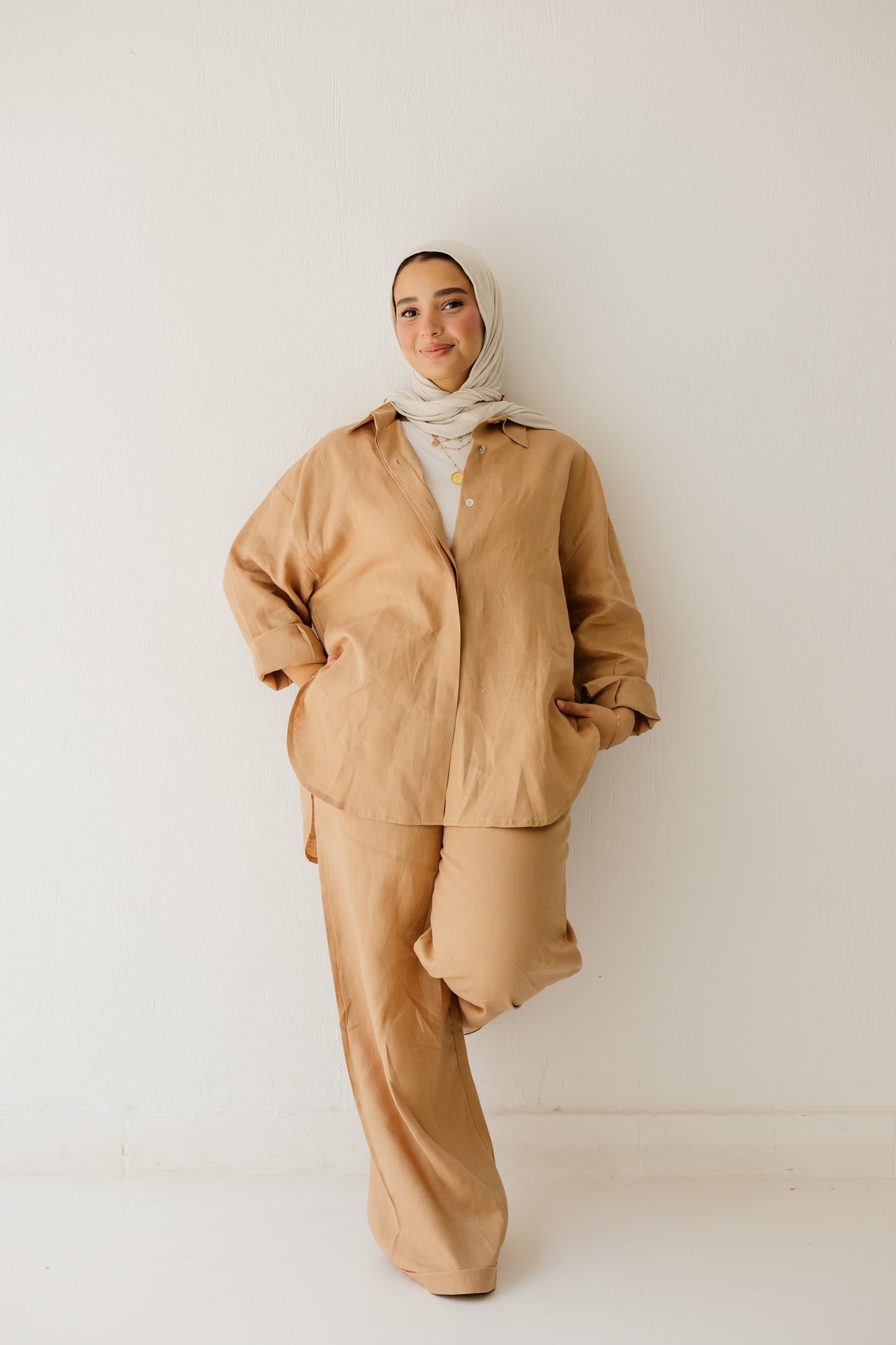 Basic Pant In Light Camel