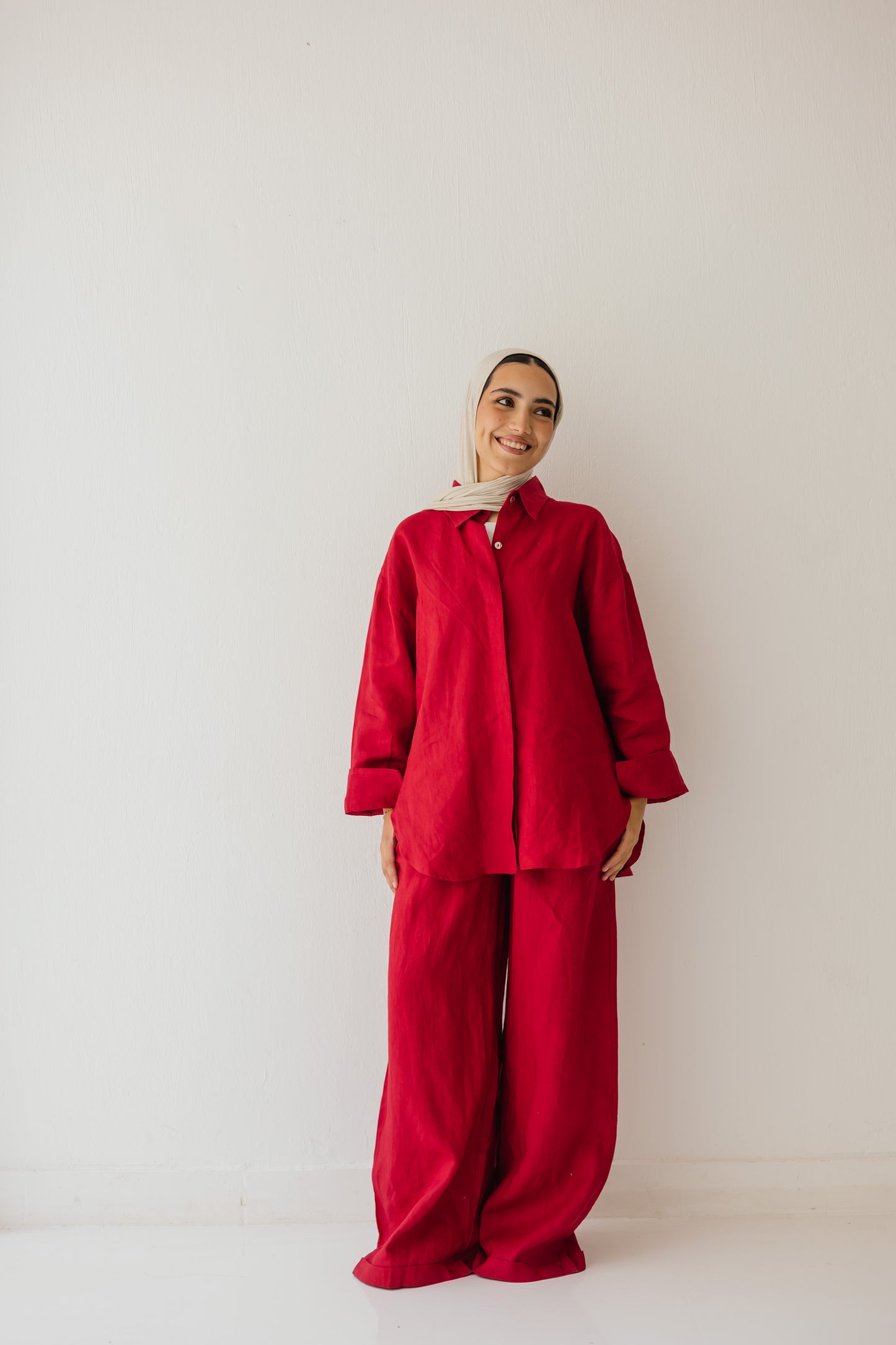 Basic Pant In Red