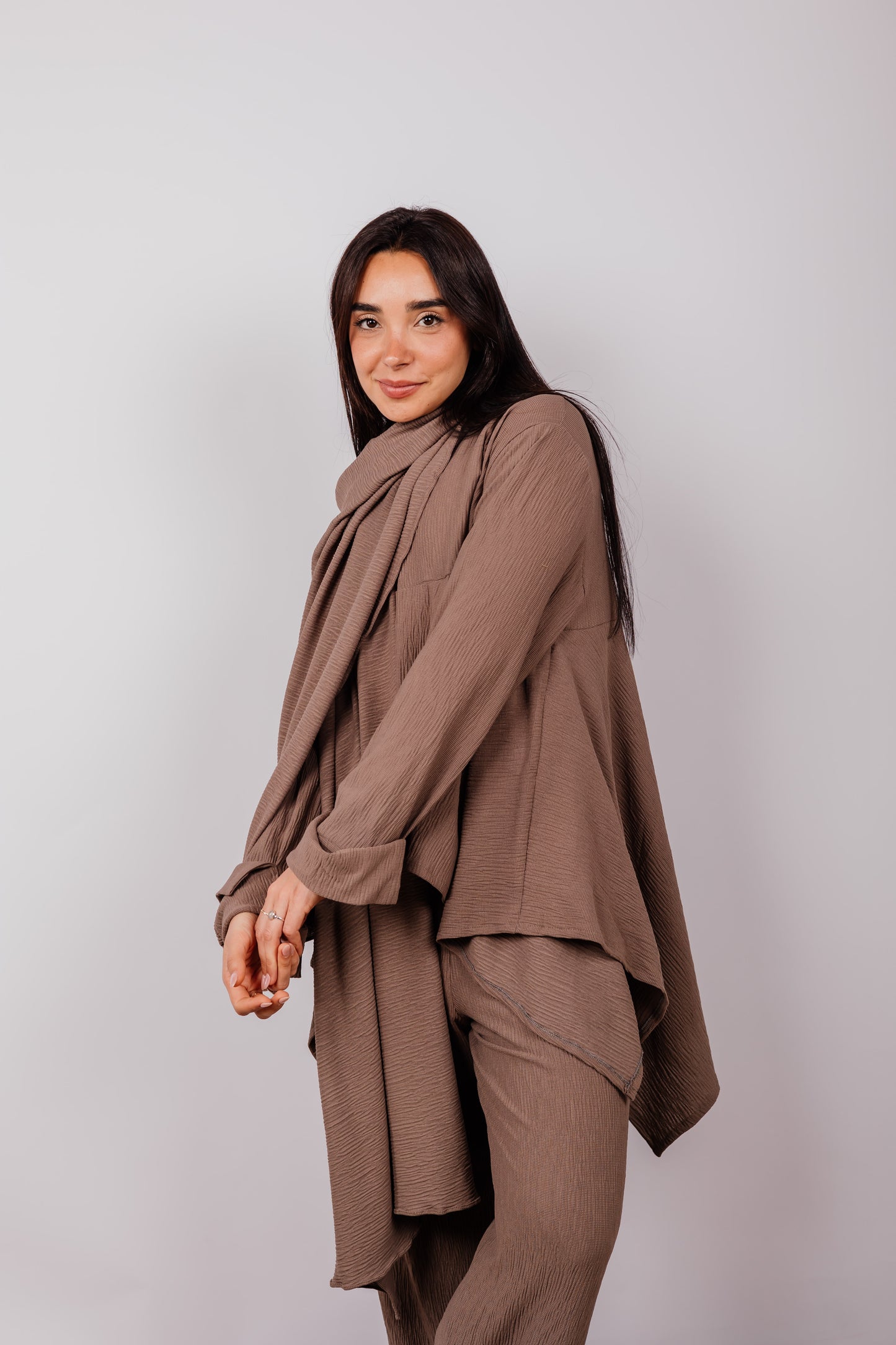 Crushed Set In Brown