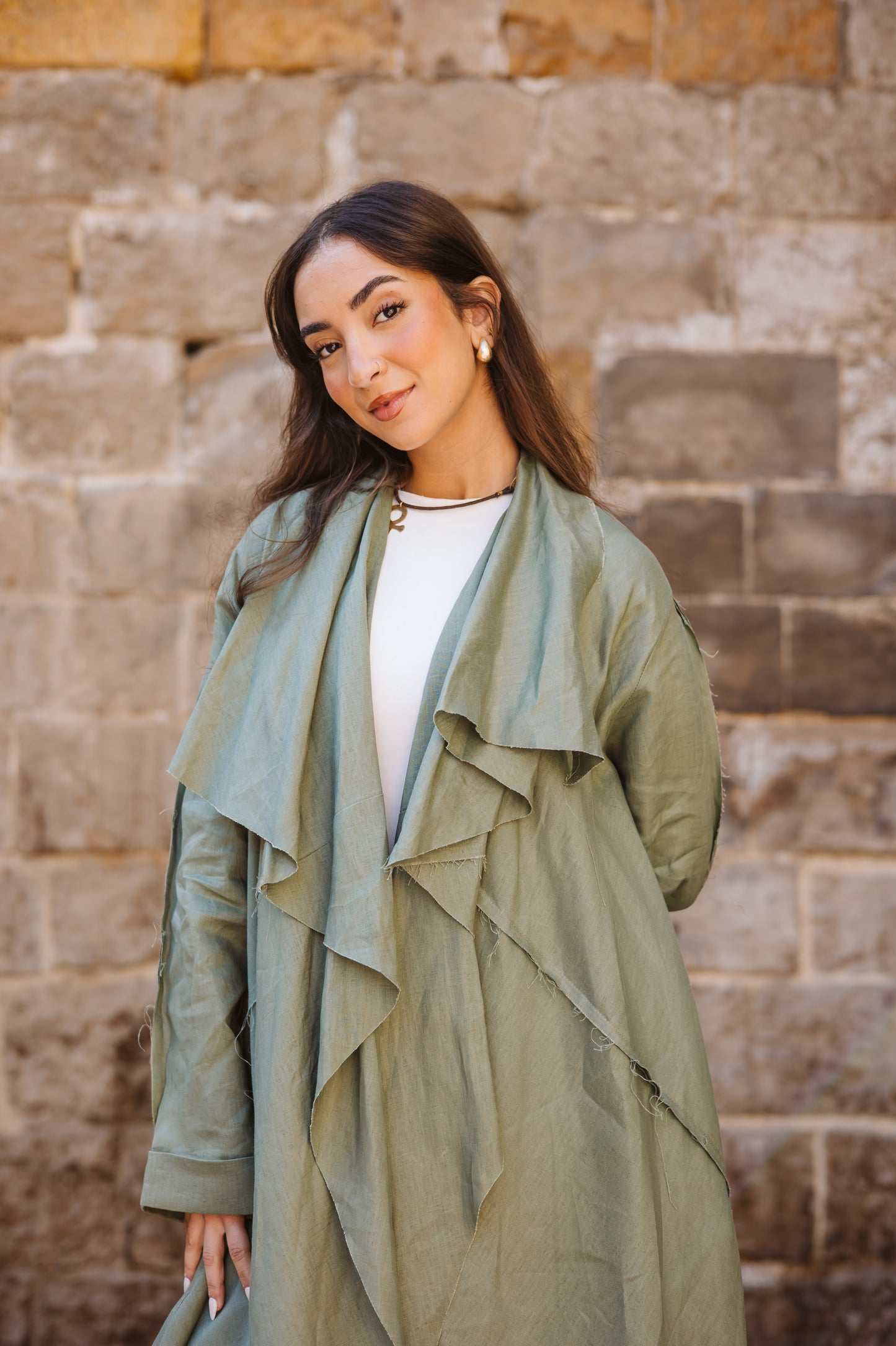 Tuck-it In Kimono In Olive