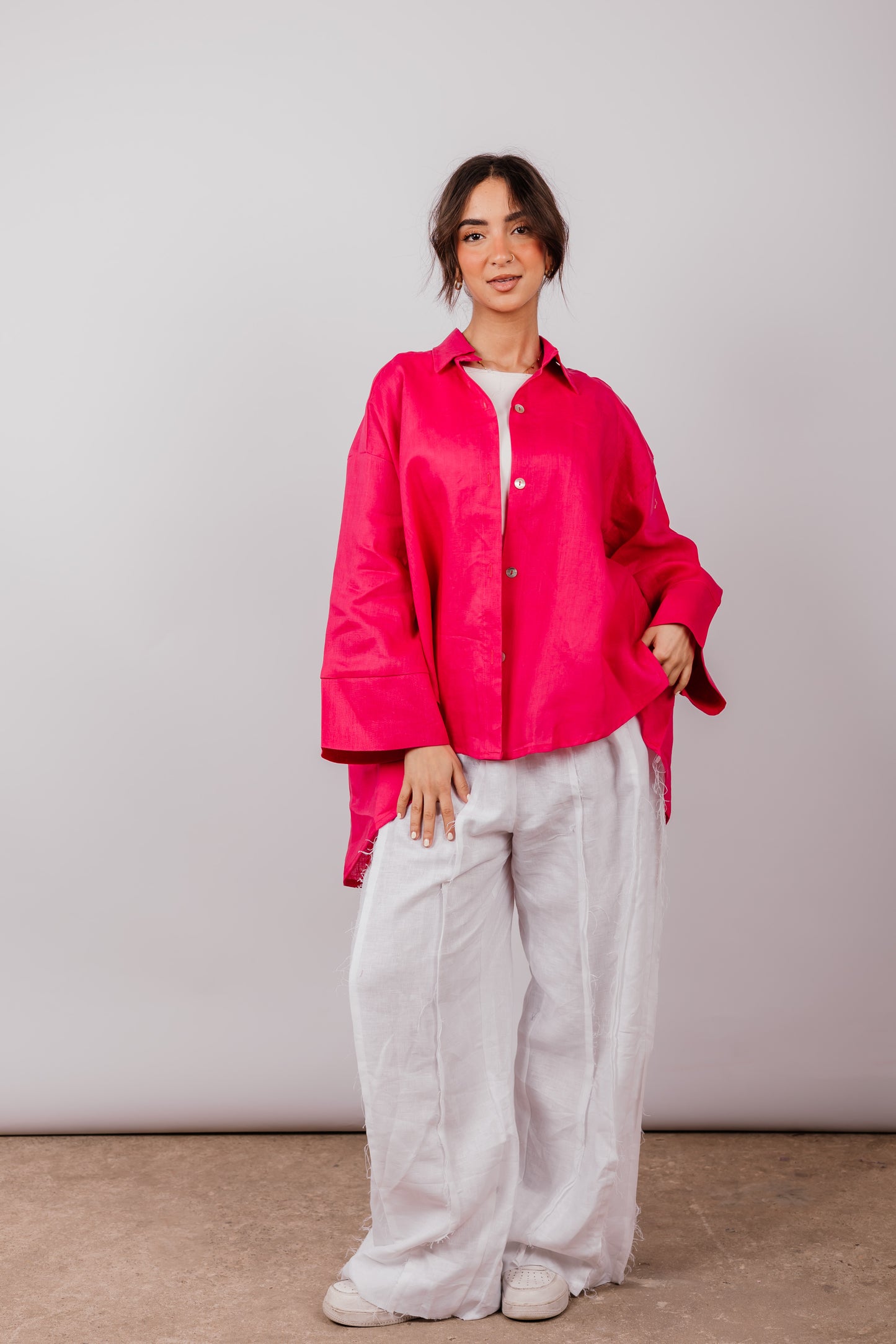 Basic Shirt In Fuchsia