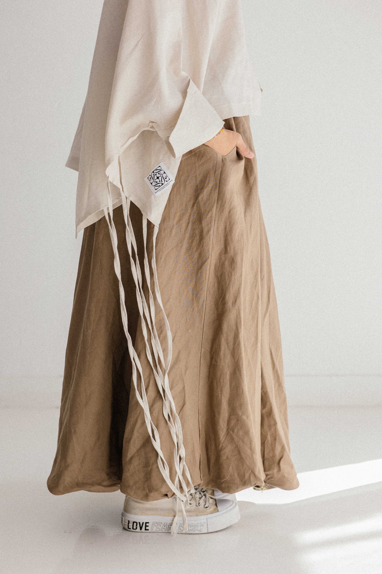 Balloon Skirt In Dark Cafe