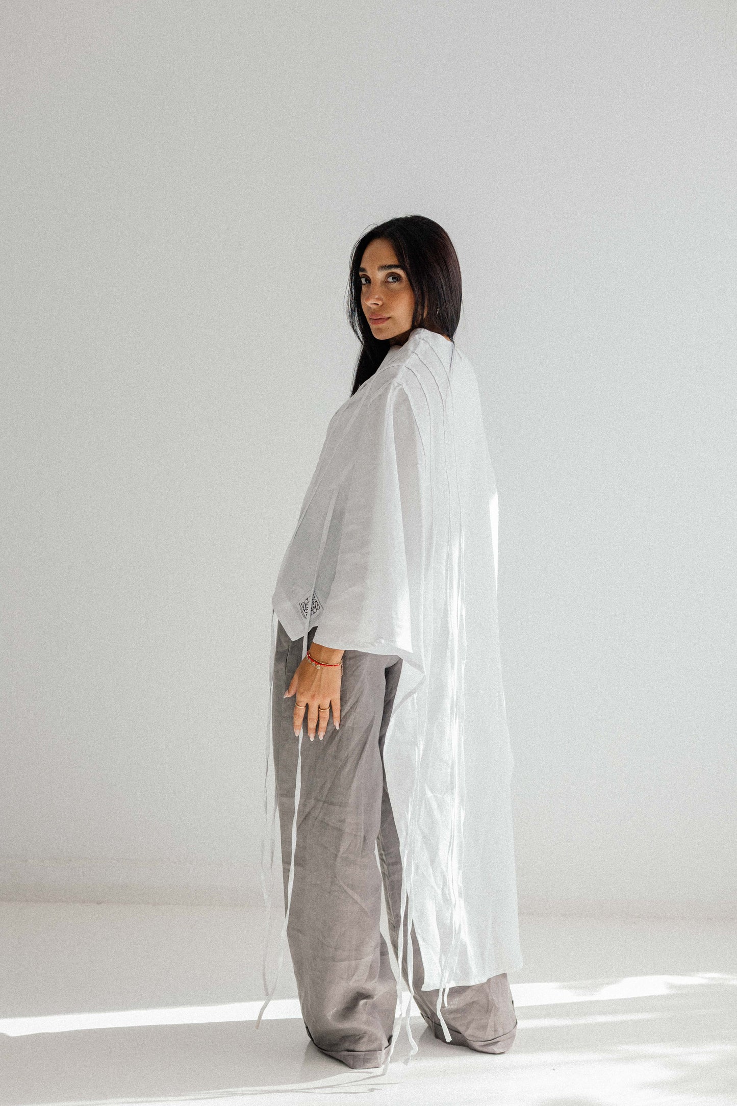 Side To Side Top In White