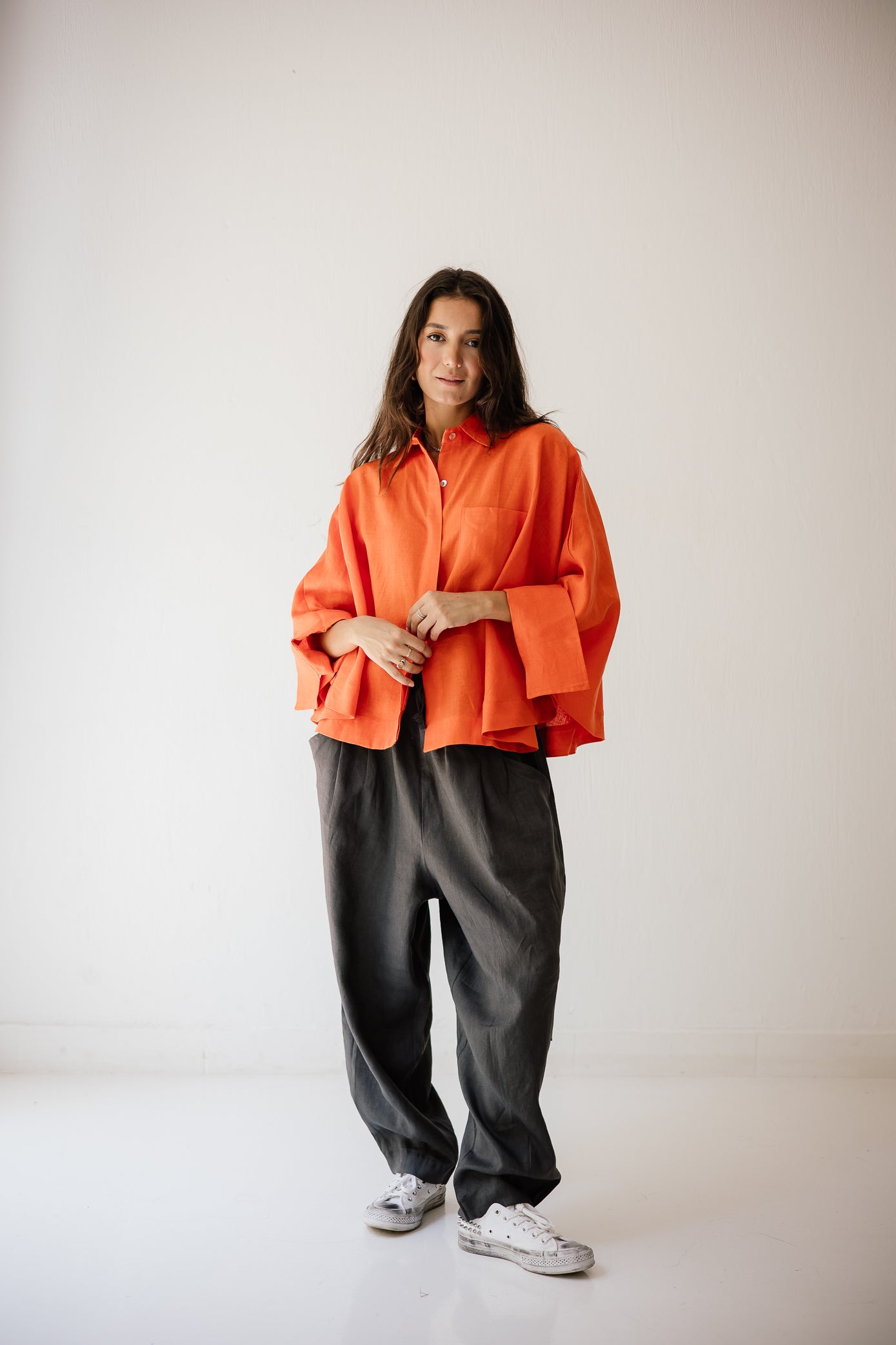 Butterfly Shirt In Orange