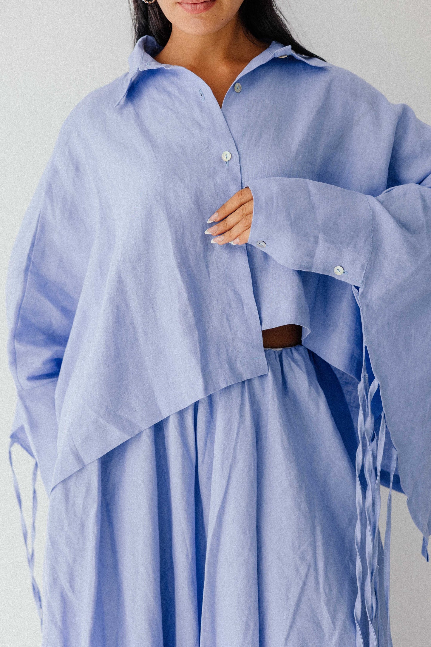 Fringes Shirt In Blue