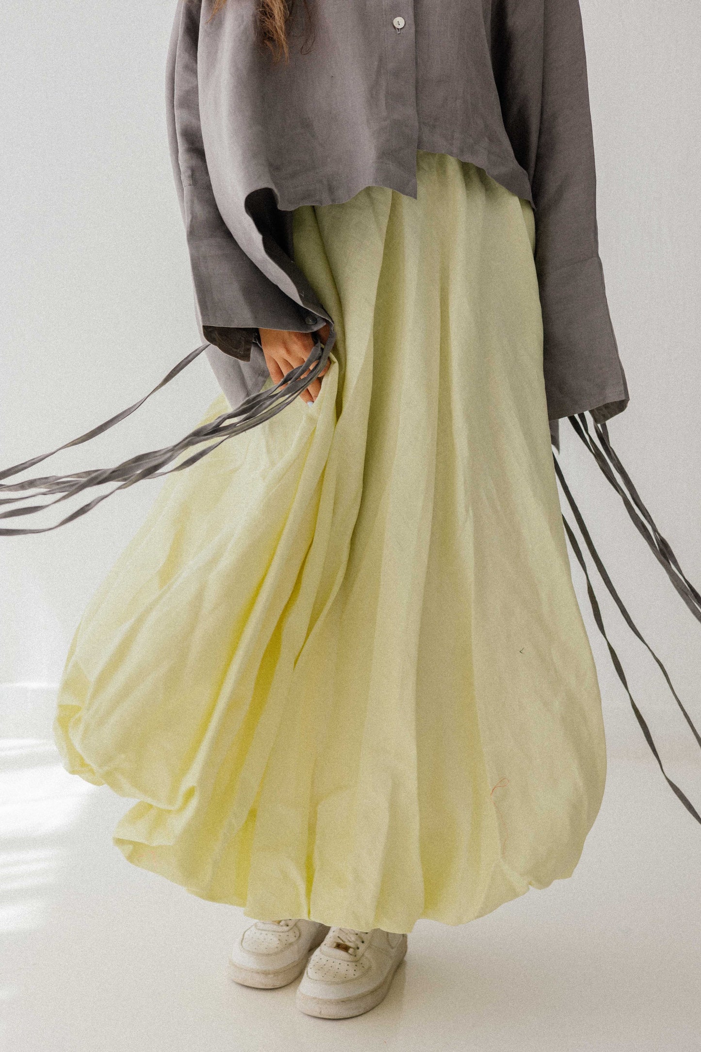 Balloon Skirt In Butter-Lemon