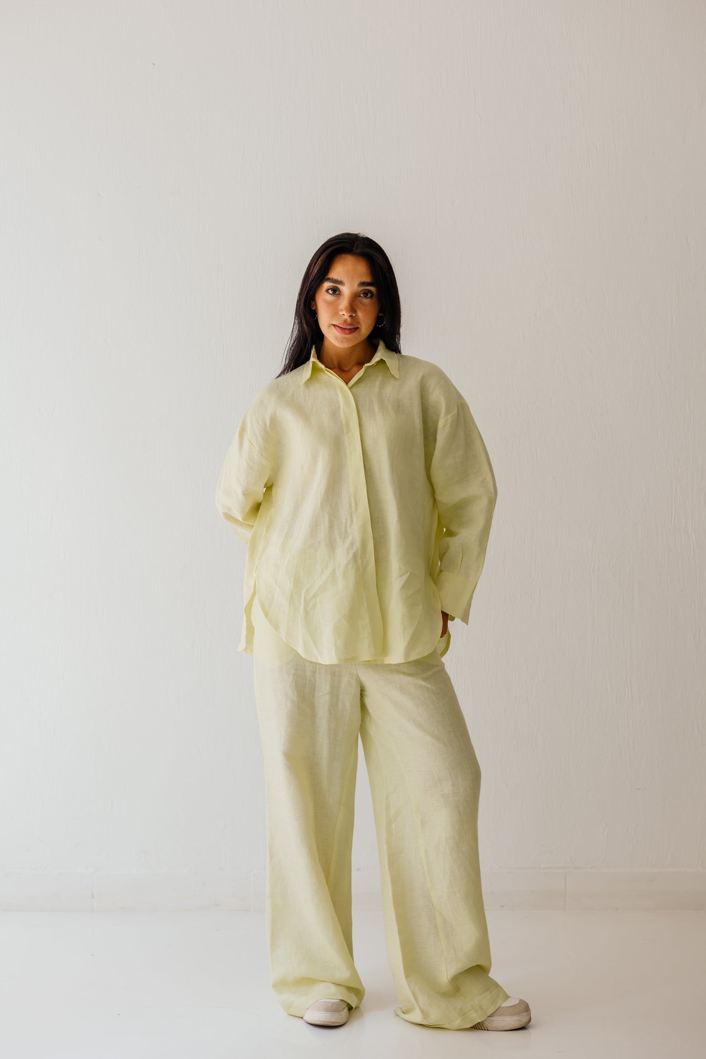 Basic Pant In Butter-yellow