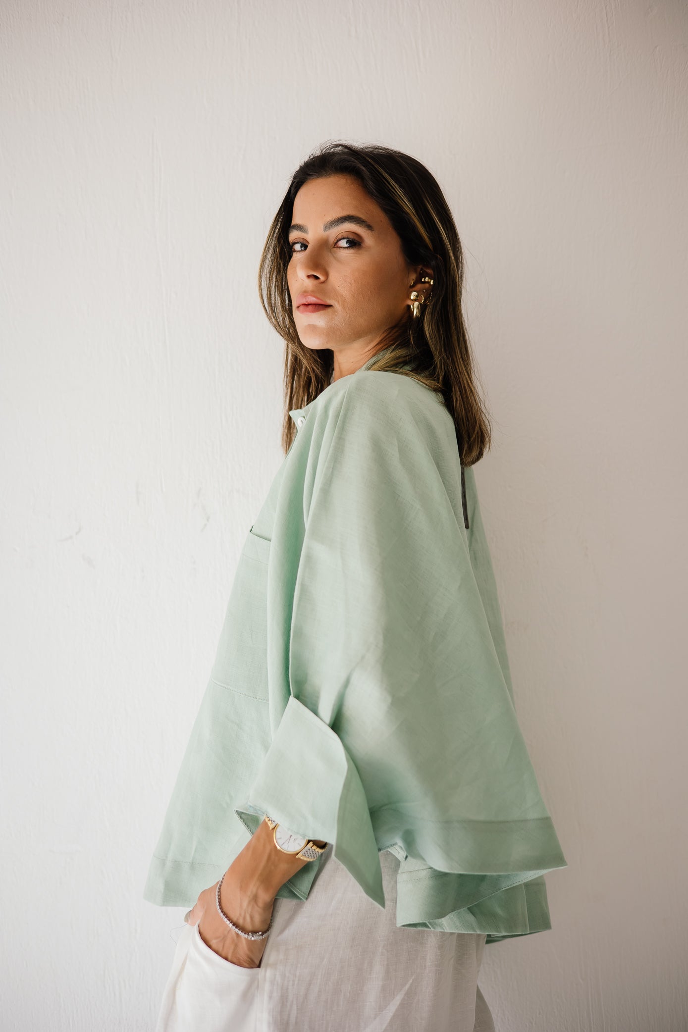 Butterfly Shirt In Mint