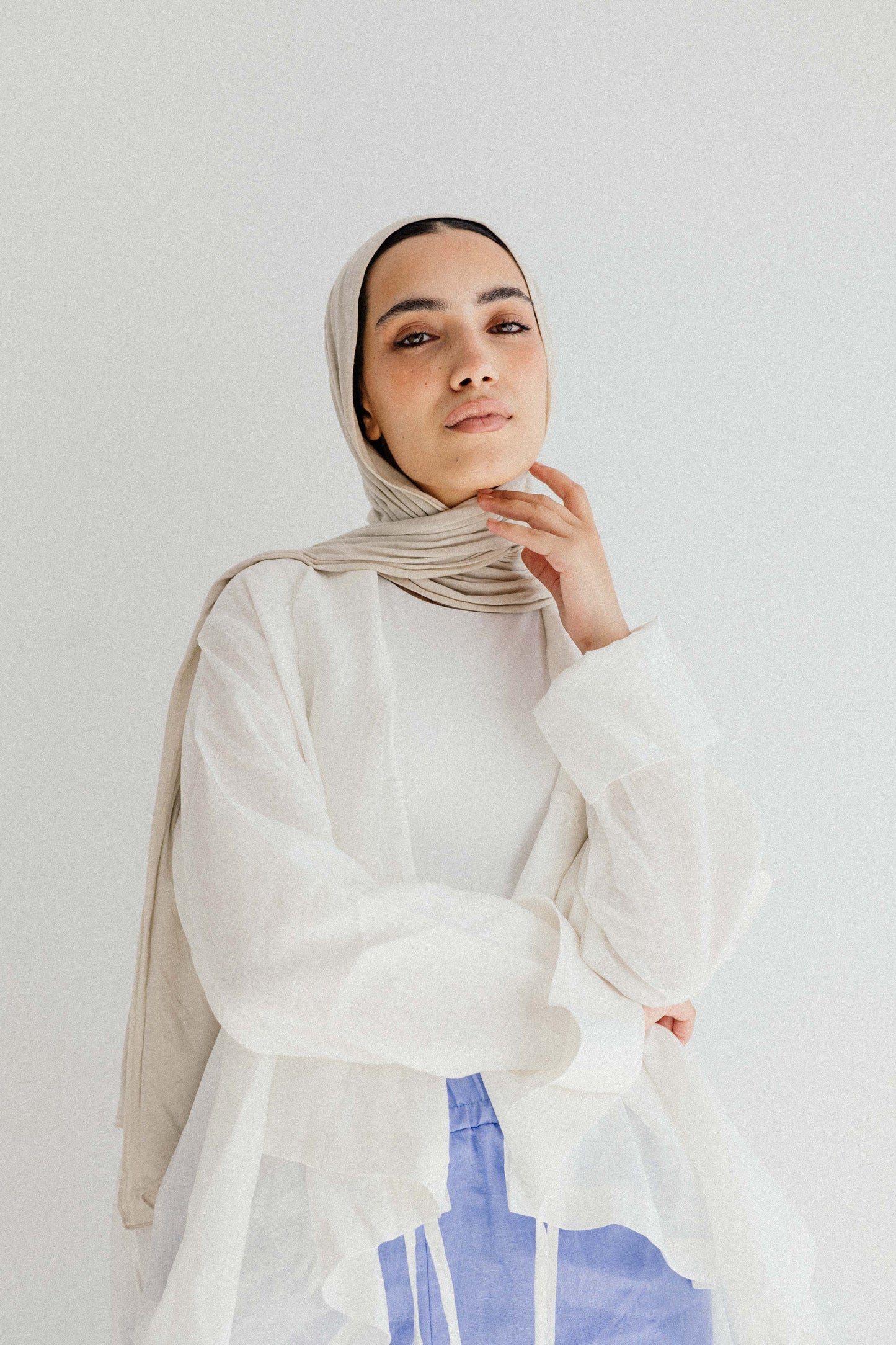 Elastic Kimono In White