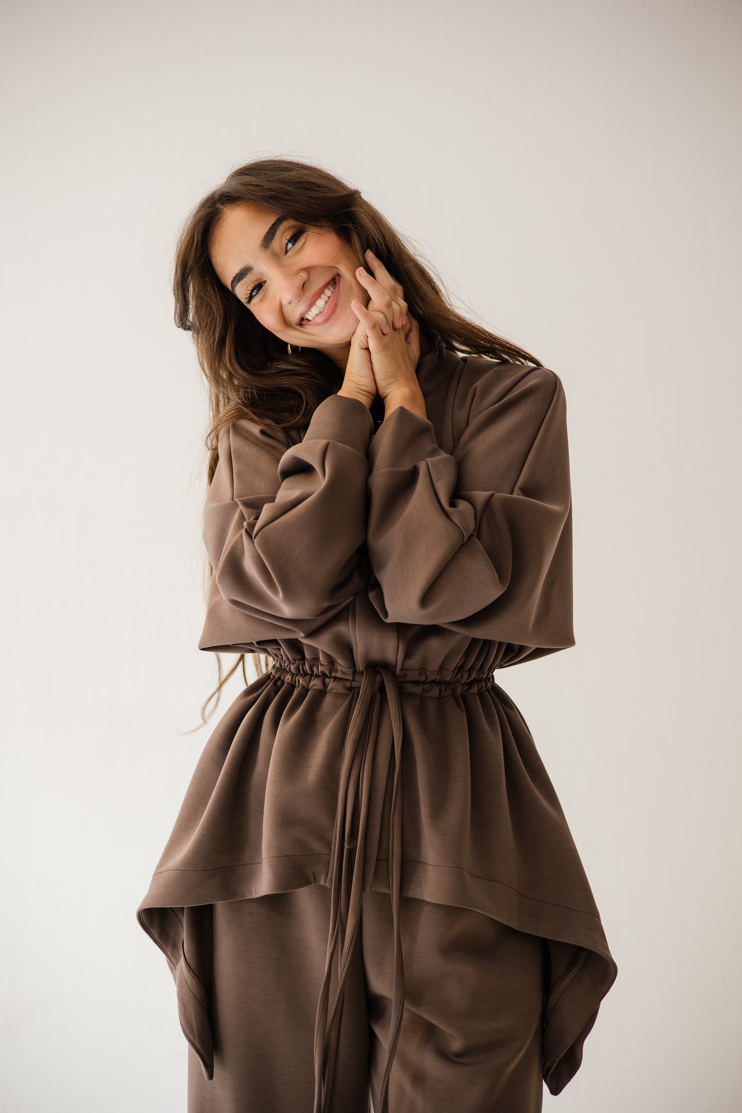 Elastic Set In Brown