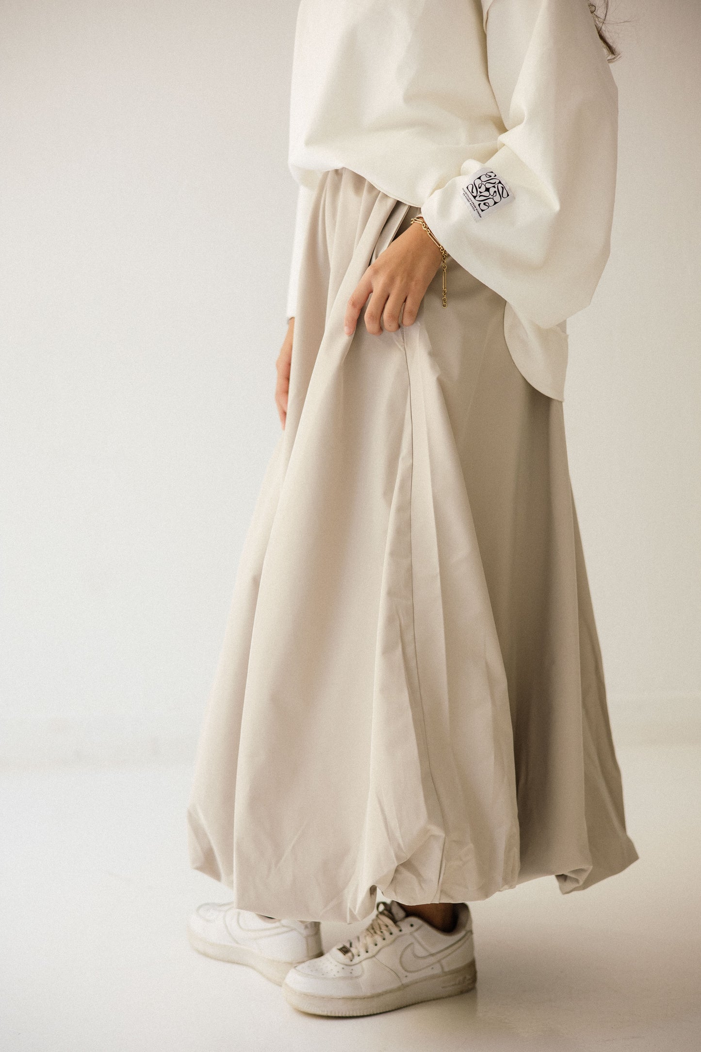 Balloon Skirt In Creamy