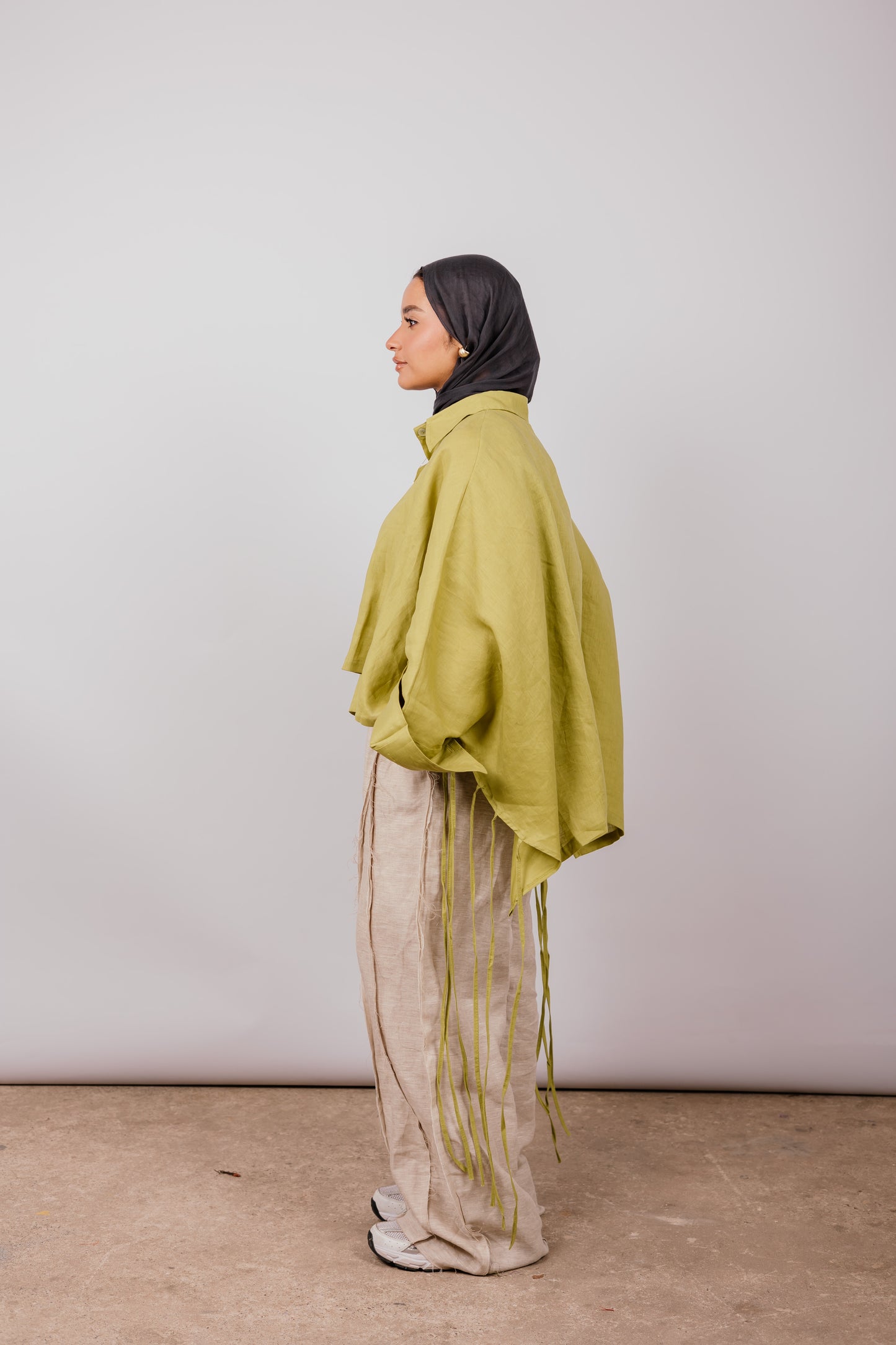 Fringes Shirt In Lime-green