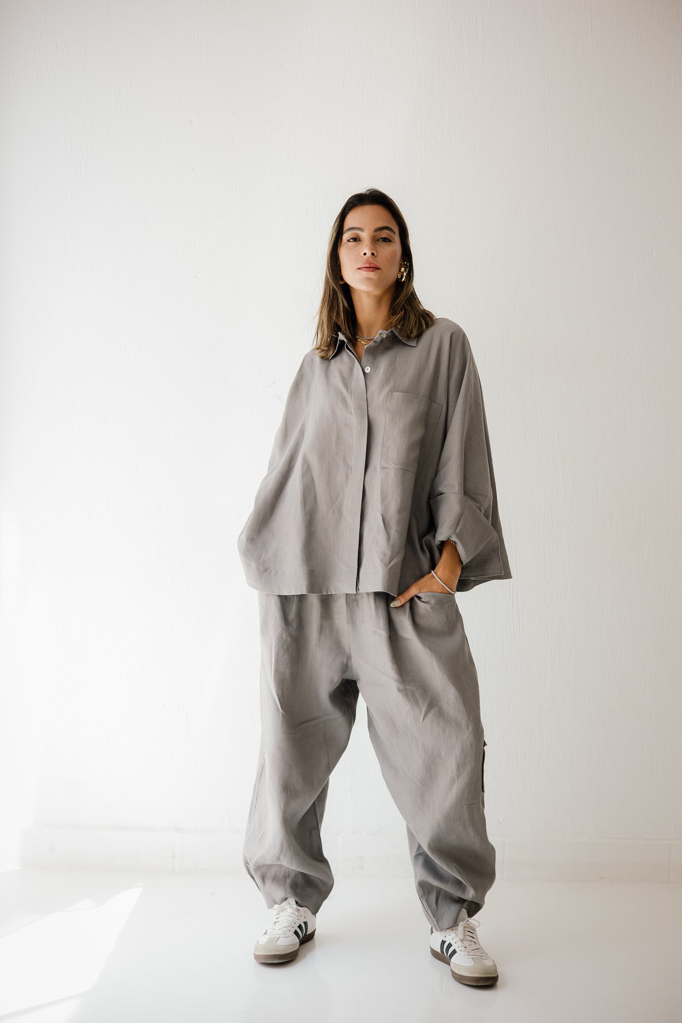 Balloon Pant In Grey