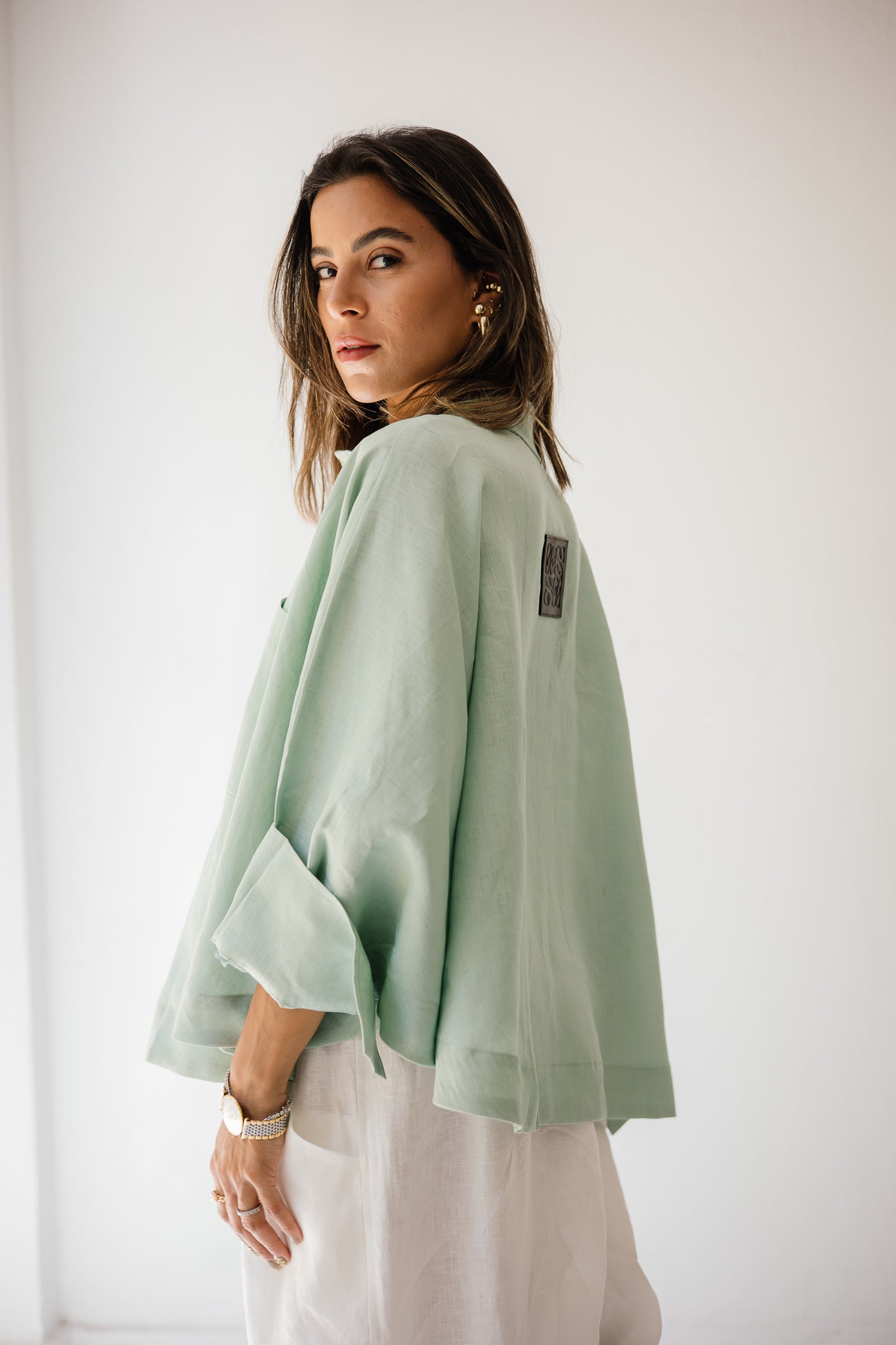Butterfly Shirt In Mint