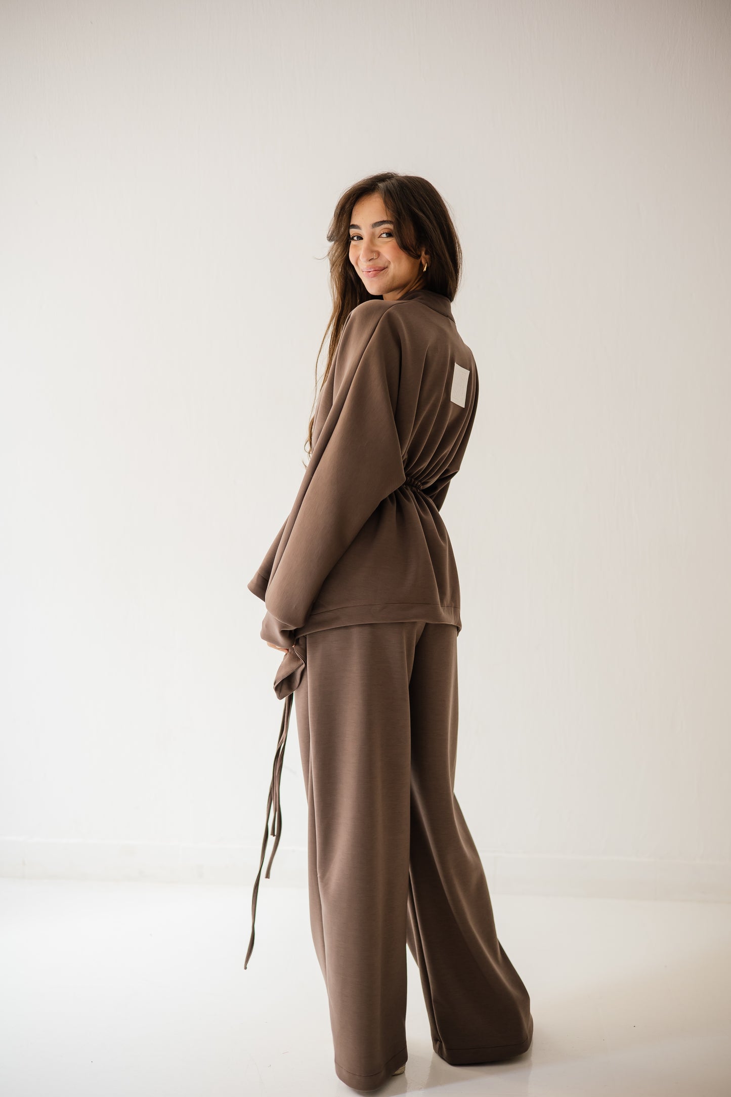 Elastic Set In Brown