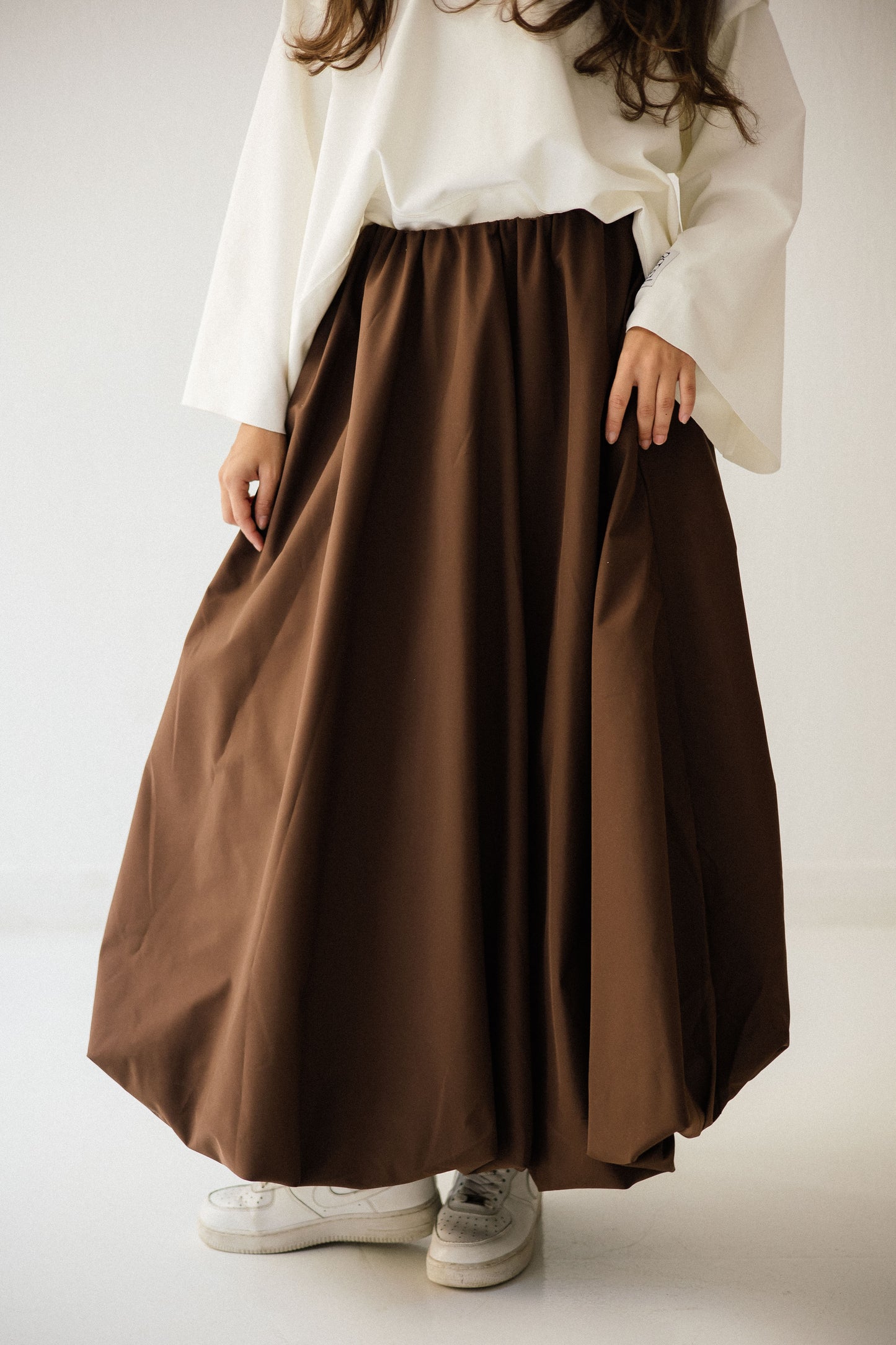 Balloon Skirt In Brown