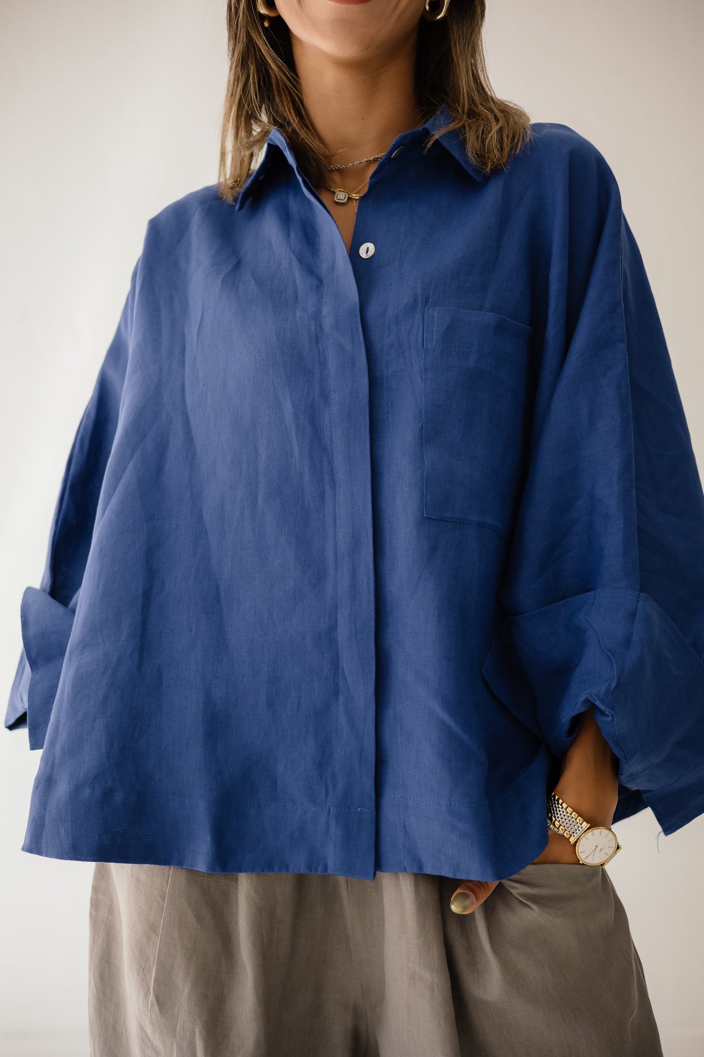 Butterfly Shirt In Royal Blue