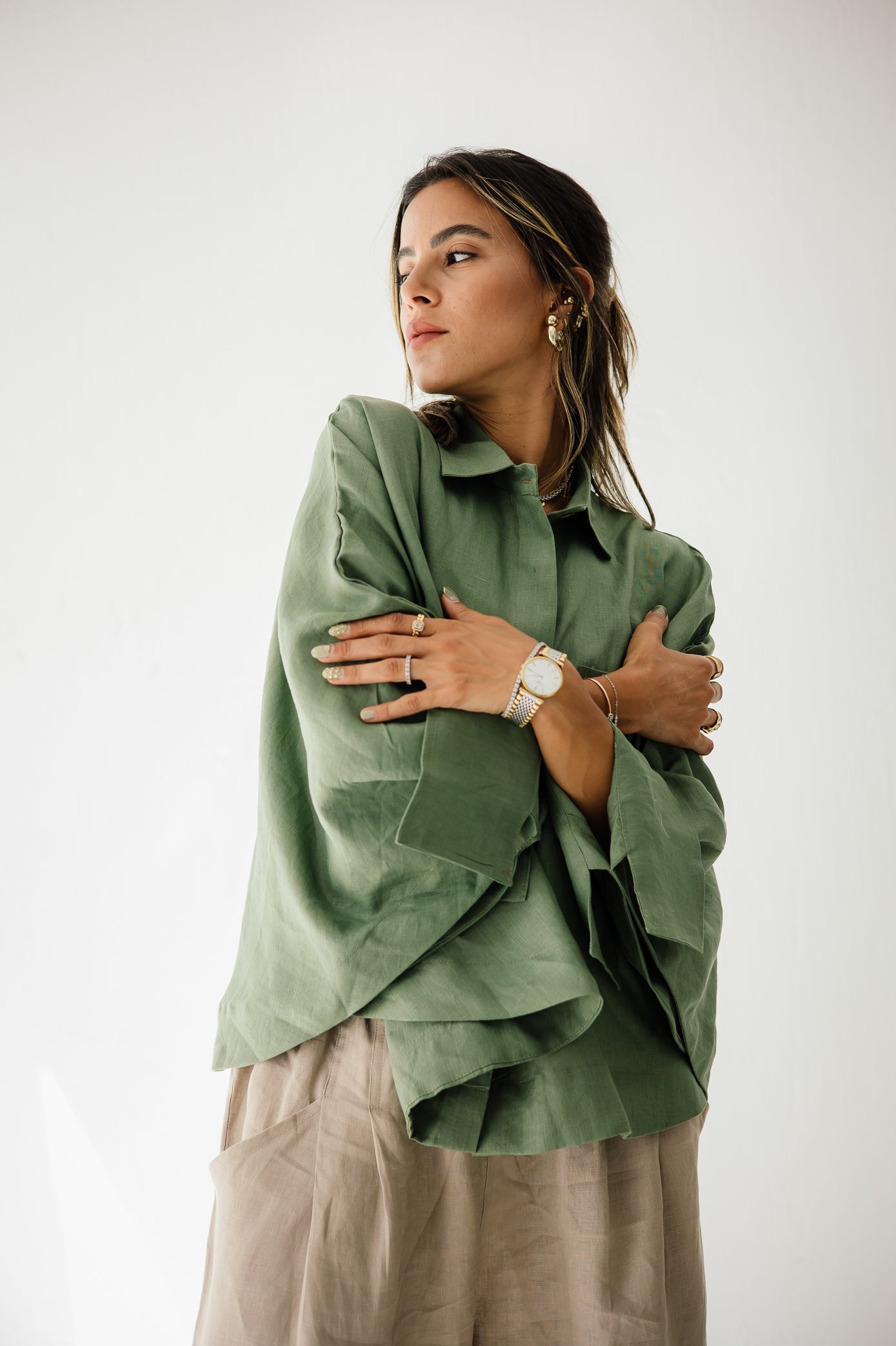 Butterfly Shirt In Olive